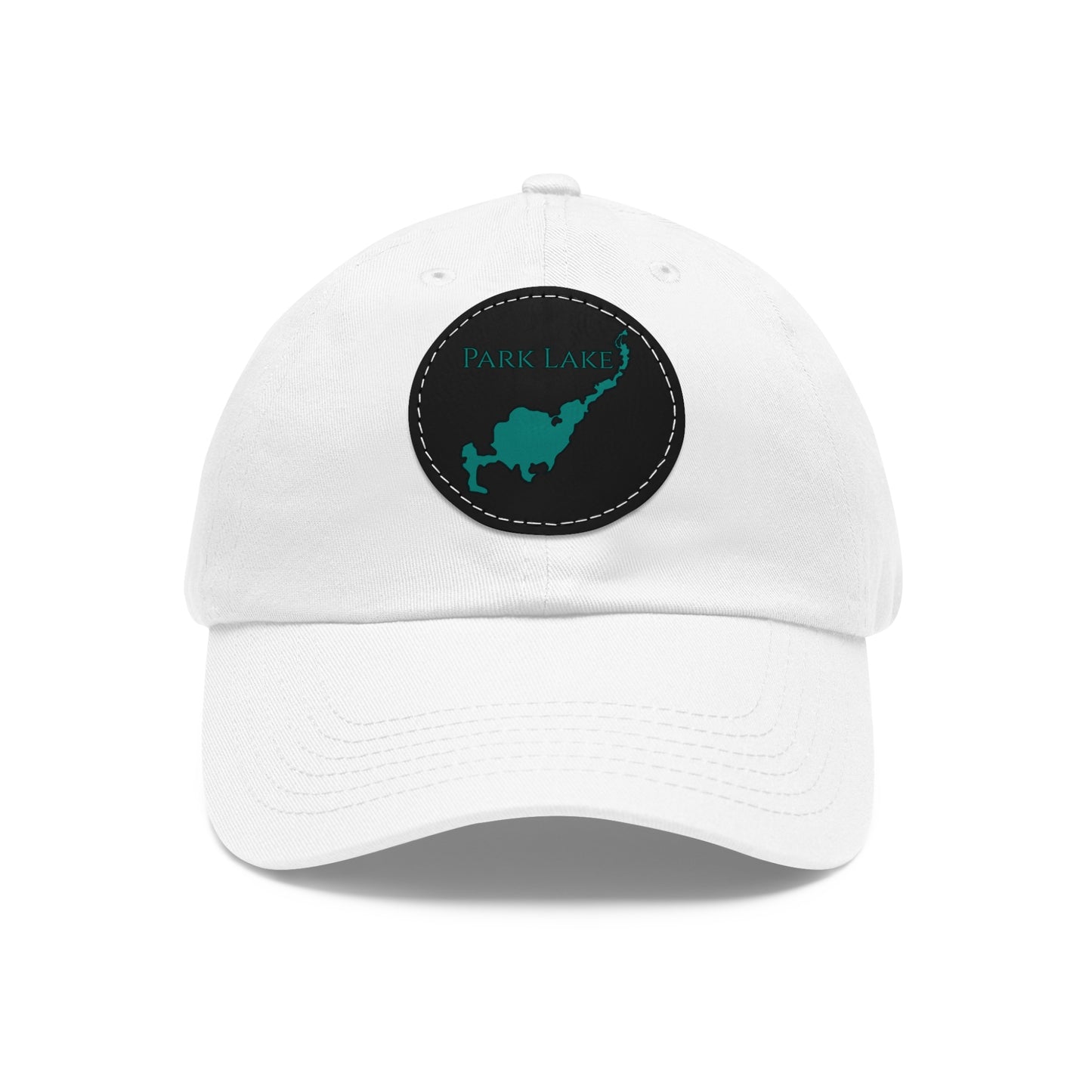 Park Lake Embroidered Hat with Leather Patch