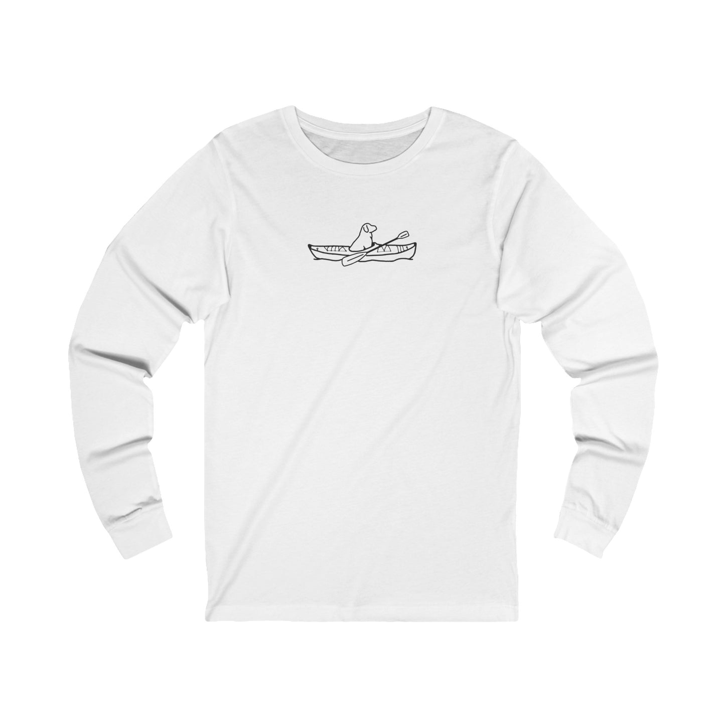 Kayak Dog - Lab Plain - Unisex Long Sleeve Tee (Cotton)