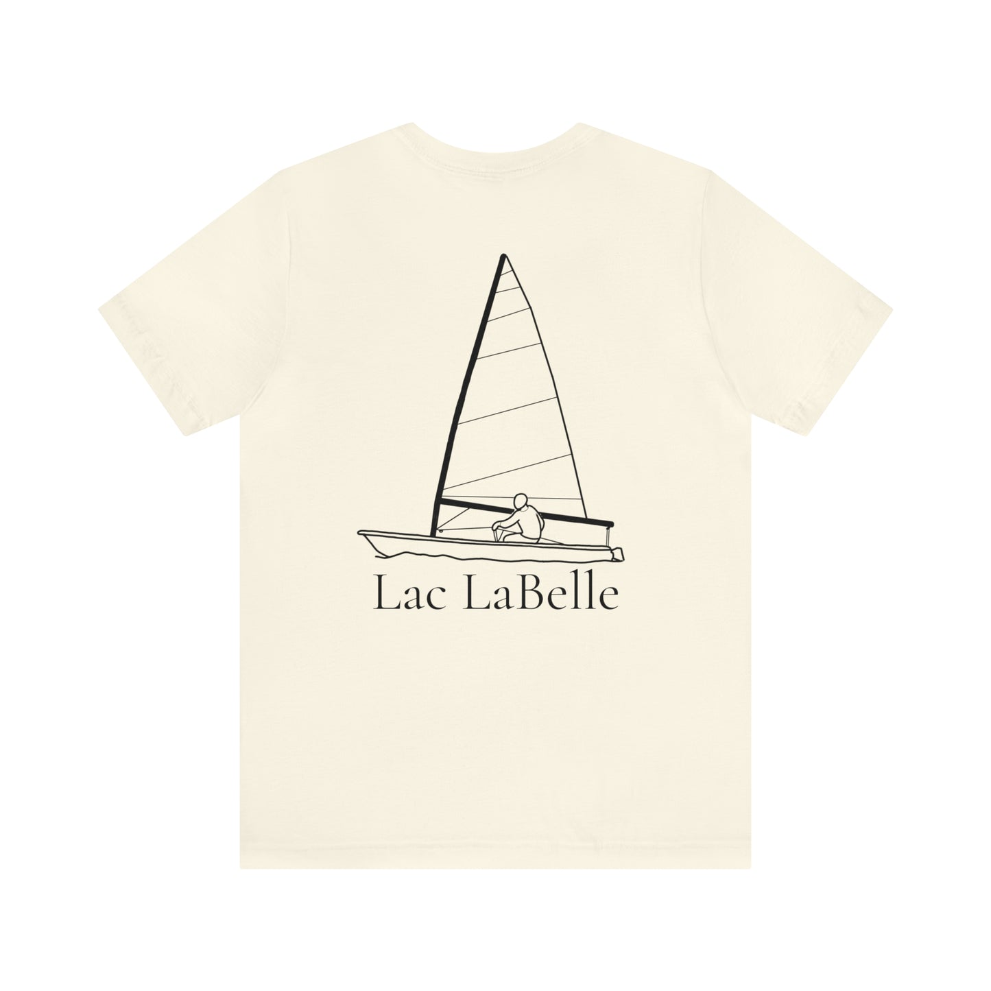 Lac LaBelle, Sailing - Unisex Lightweight Short Sleeve Tee