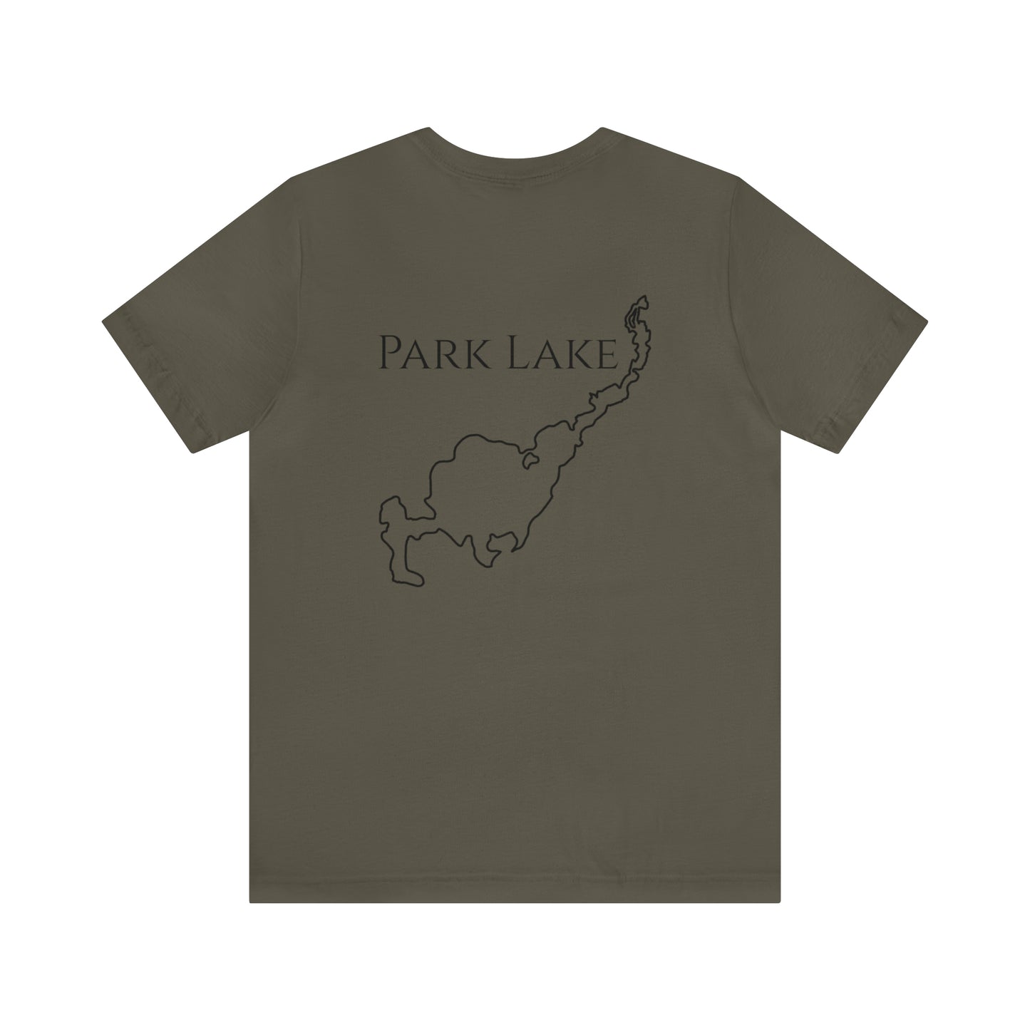 Kayak Man - Park Lake Unisex Lightweight Short Sleeve Tee