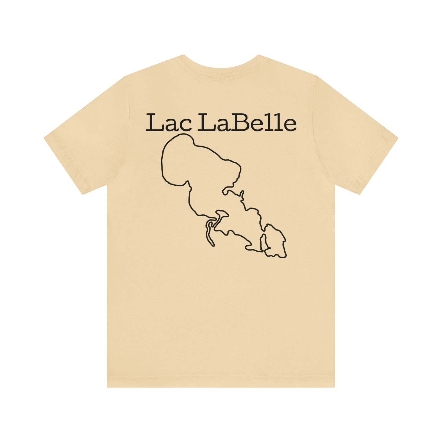 Lac LaBelle, Kayak Dog - Unisex Lightweight Short Sleeve Tee