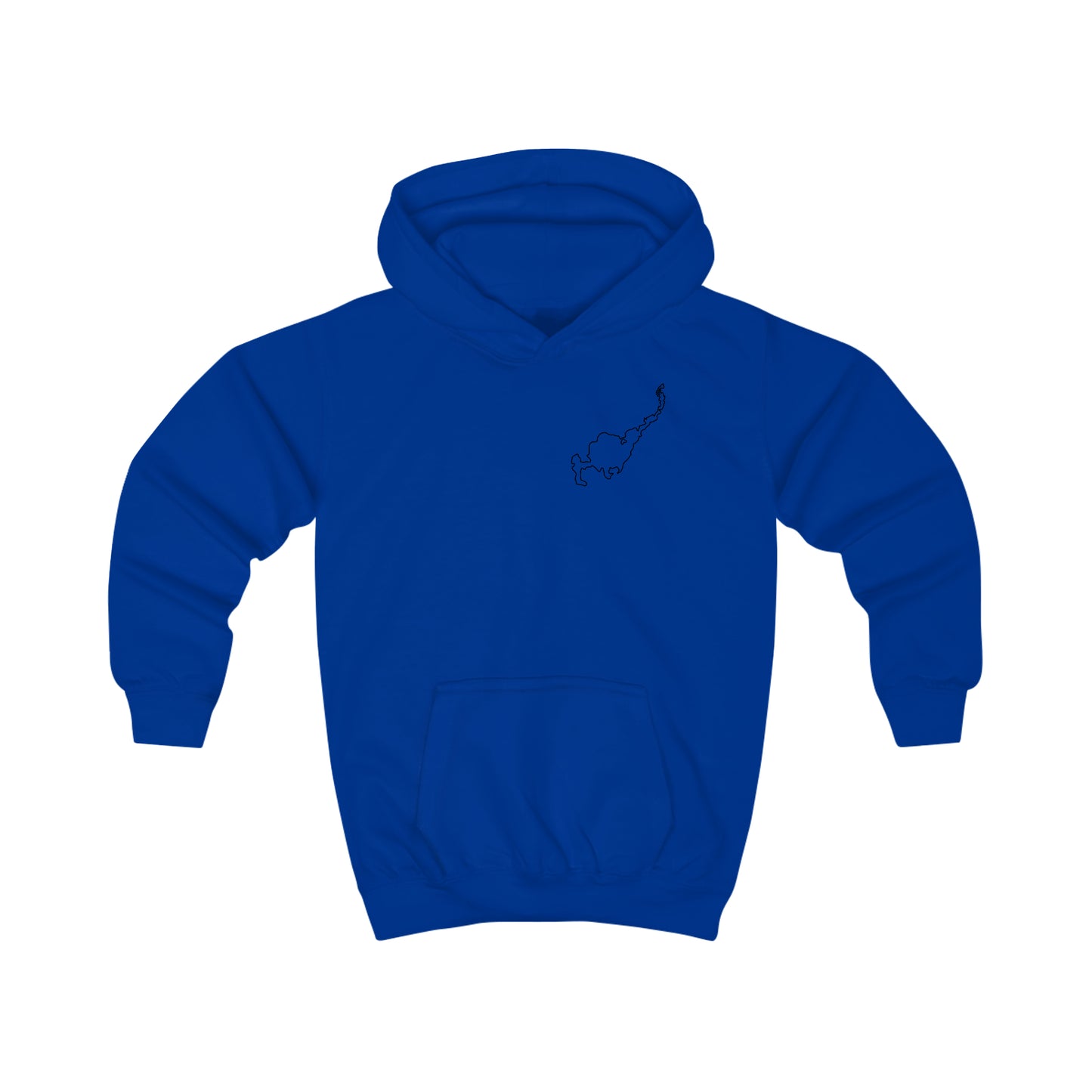 Fishing Off Dock - Park Lake Kids Hoodie