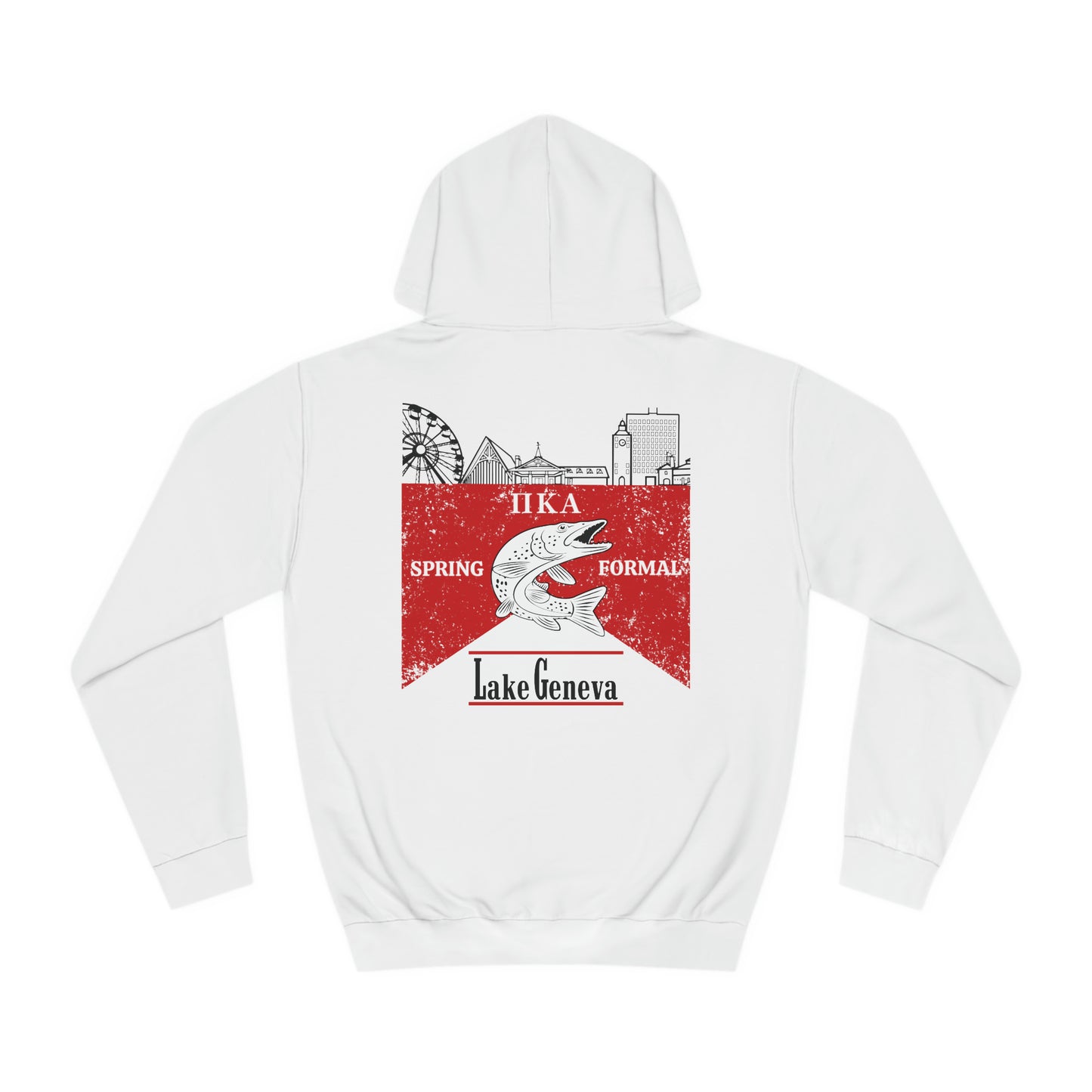 Pike Final Mockup Budweiser Red Unisex Hoodie Medium Weight