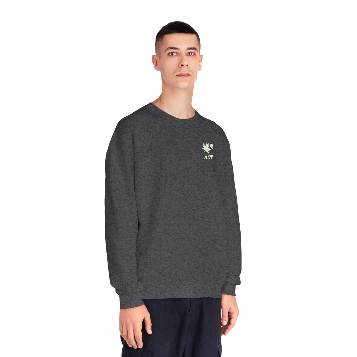Fall 22 AkPsi With Leaf - Unisex NuBlend® Crewneck Sweatshirt