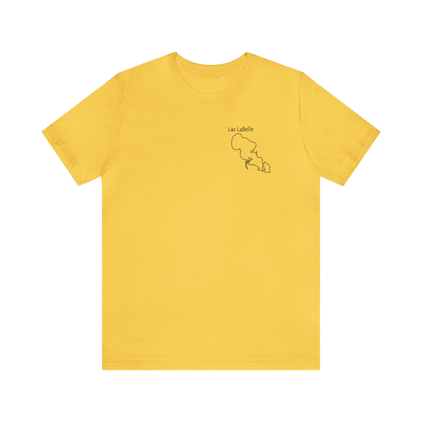 Lac LaBelle, Wakeboard Float Plane - Unisex Lightweight Short Sleeve Tee