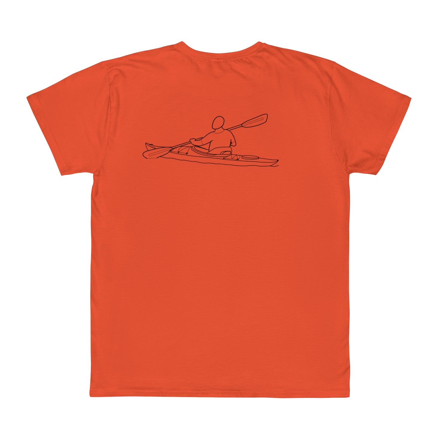 Okauchee Lake, kayak back - Unisex Lightweight short sleeve