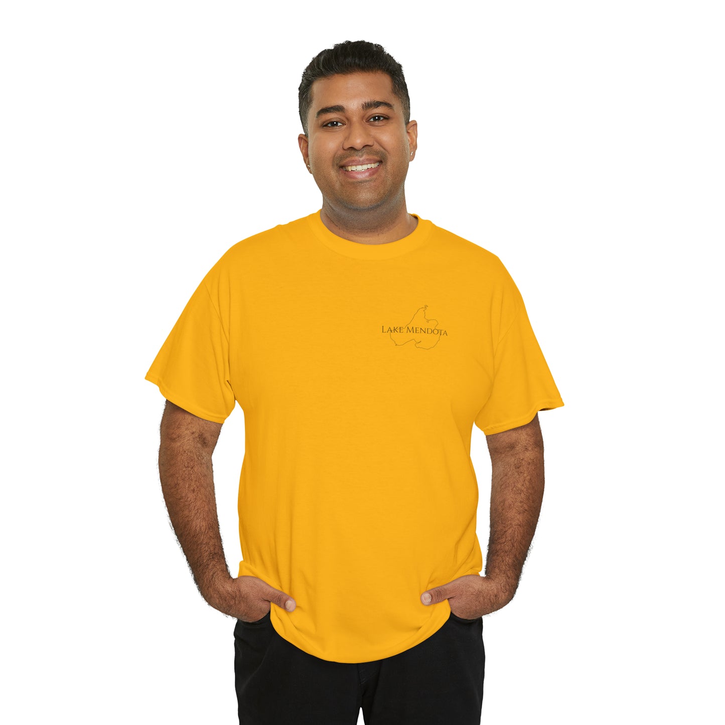 Lake Mendota, Wisconsin Sailing - Unisex Heavy Tee Shirt