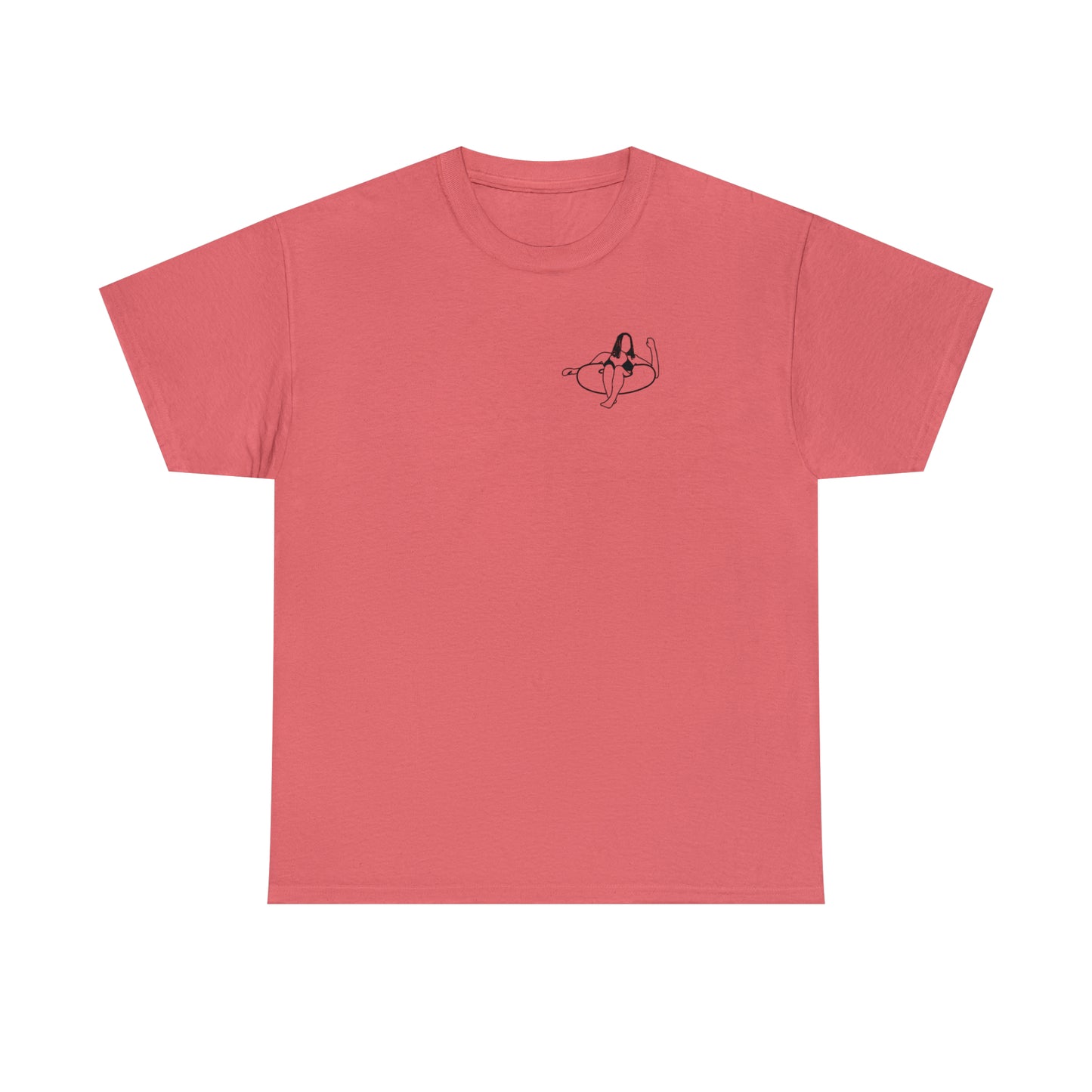 Eagle River Inner Tube Girl - Unisex Heavy Tee Shirt
