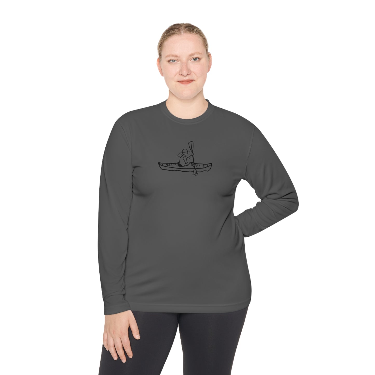 Lightweight Long Sleeve Tee (Kayak Girl Design)