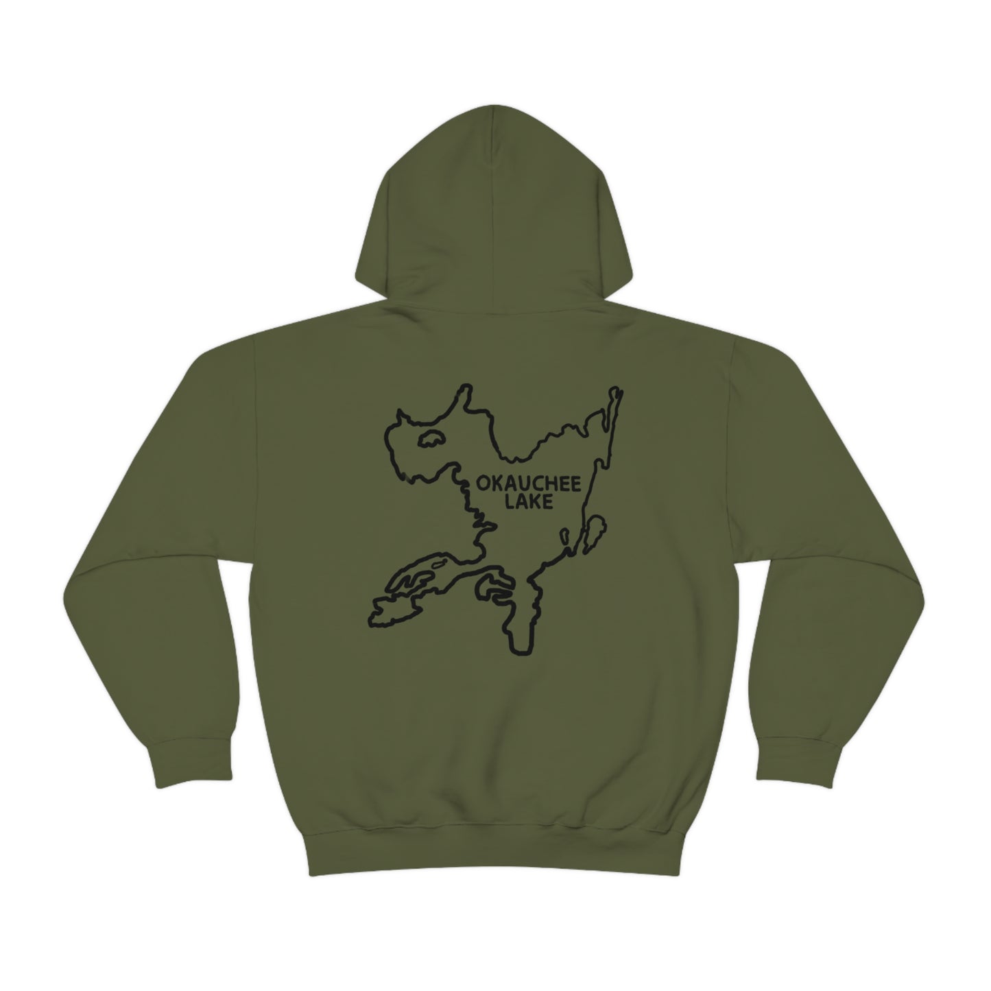 Okauchee Lake, Falling Off Standup Jetski - Unisex Heavy Blend Hooded Sweatshirt