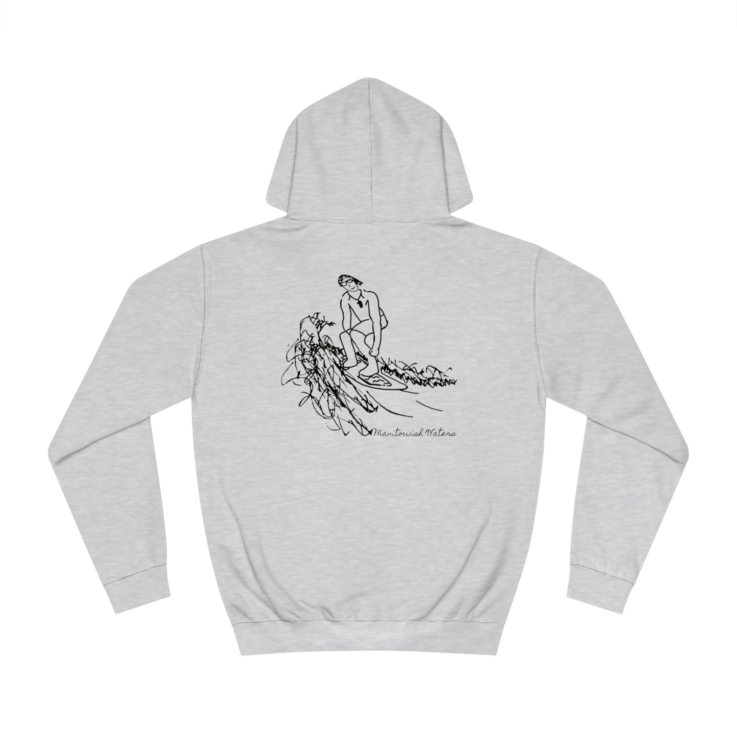 Manitowish Waters Surf Sketch - Lac LaBelle Unisex Hoodie Medium Weight