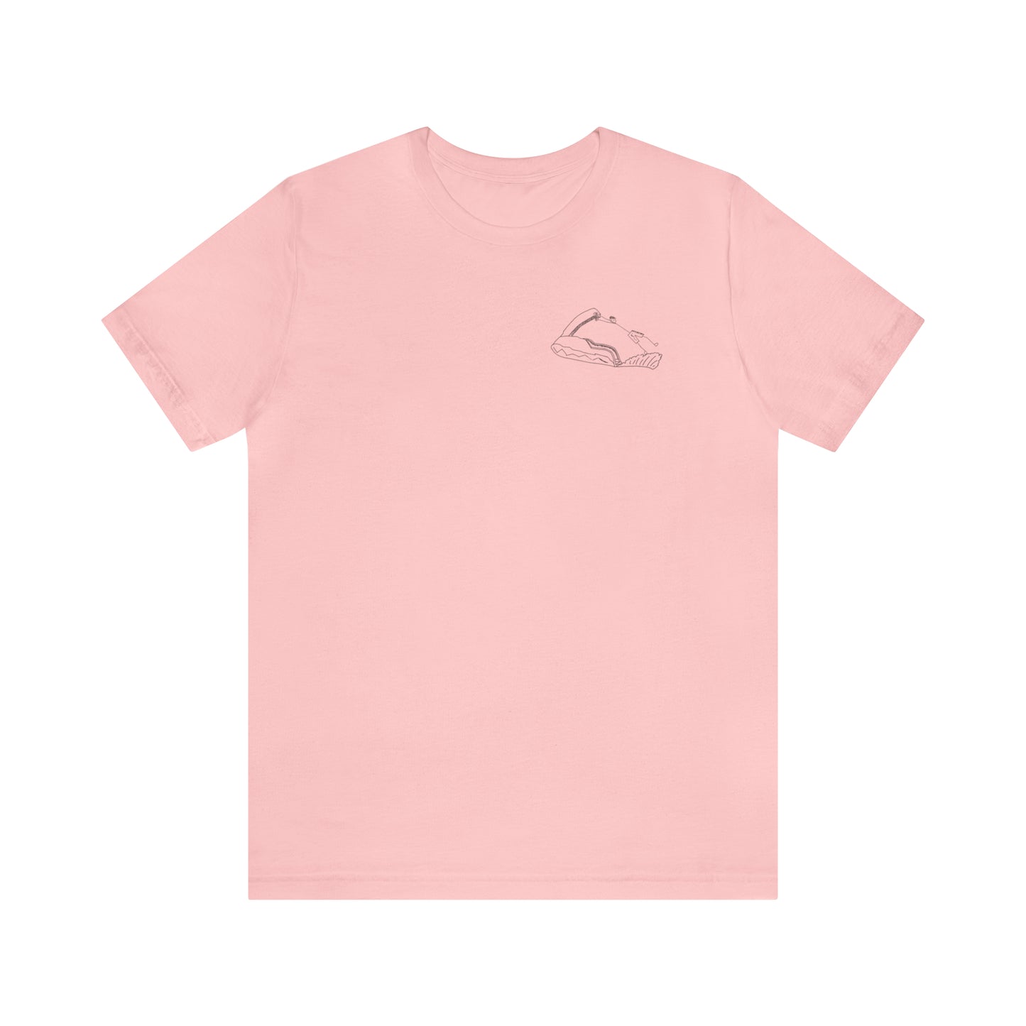 Okauchee Lake, Standup Jetski Fall - Unisex Lightweight Short Sleeve Tee