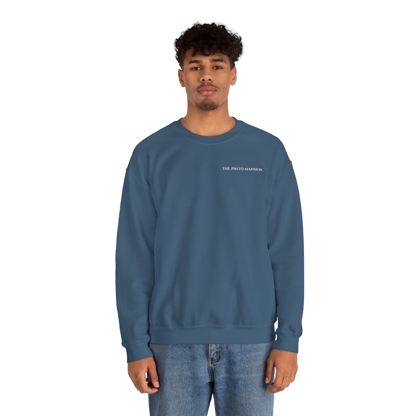 The Pinto Mansion Unisex Crewneck Sweatshirt Heavyblend