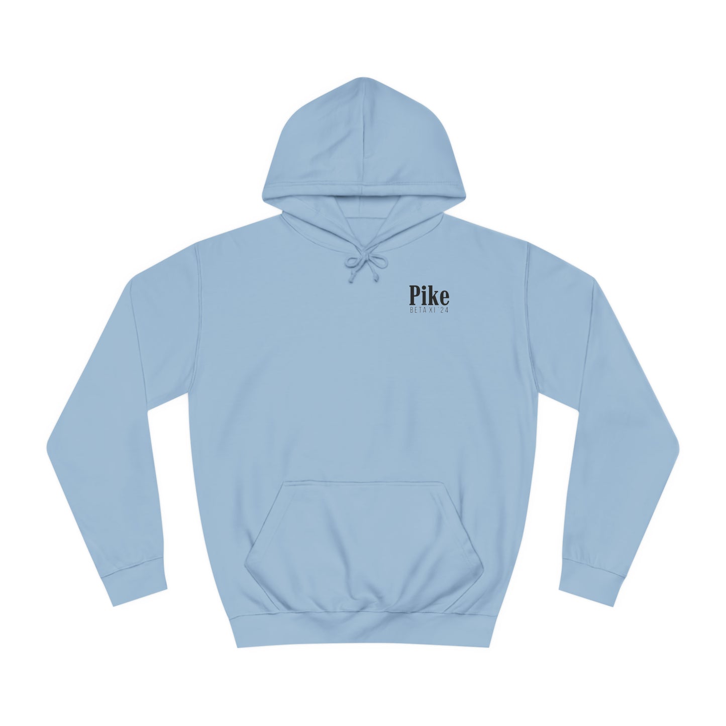 Pike Final Mockup Navy Unisex Hoodie Medium Weight (brown and navy yellow)