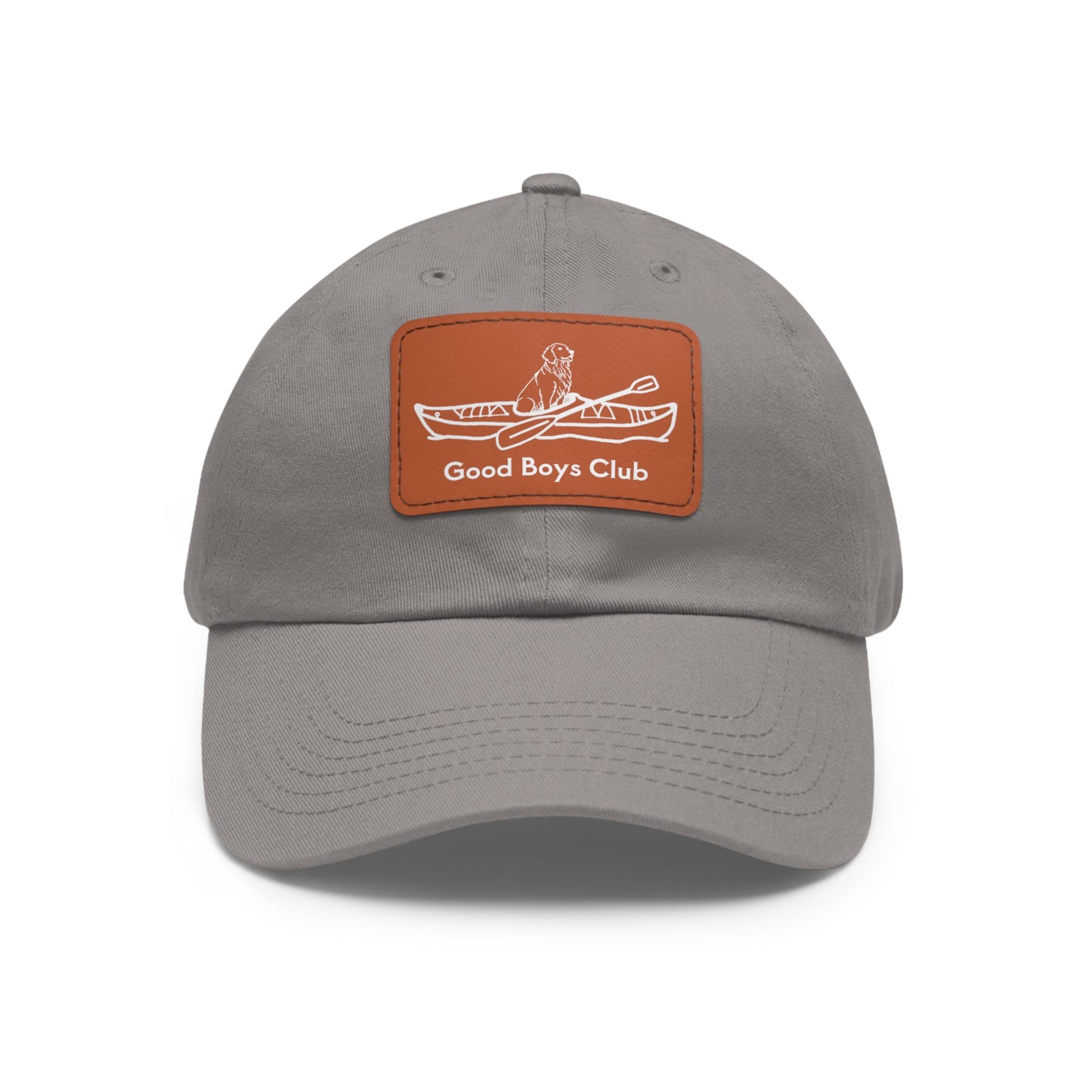 Good Boys Club Golden Retriever Kayak Dog - Hat with Leather Patch