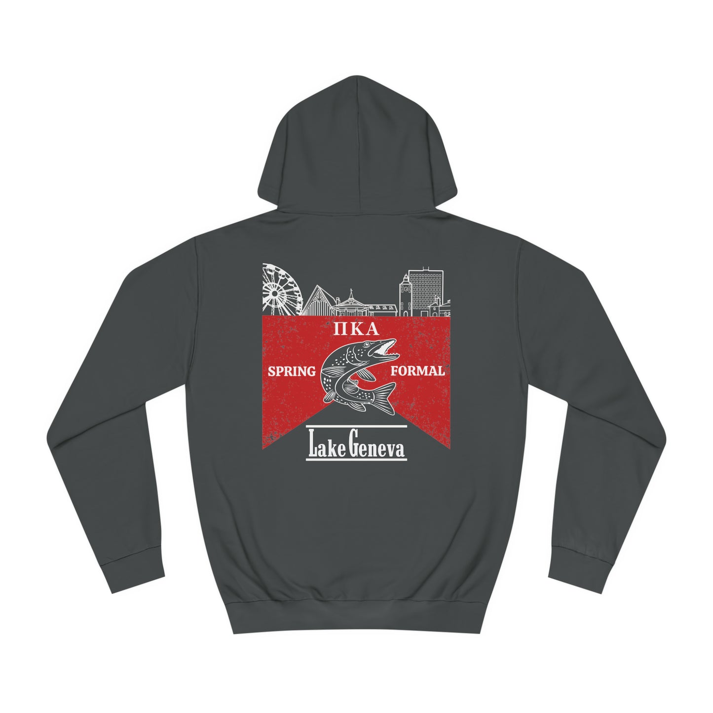 Pike Final Mockup Budweiser Red Unisex Hoodie Medium Weight