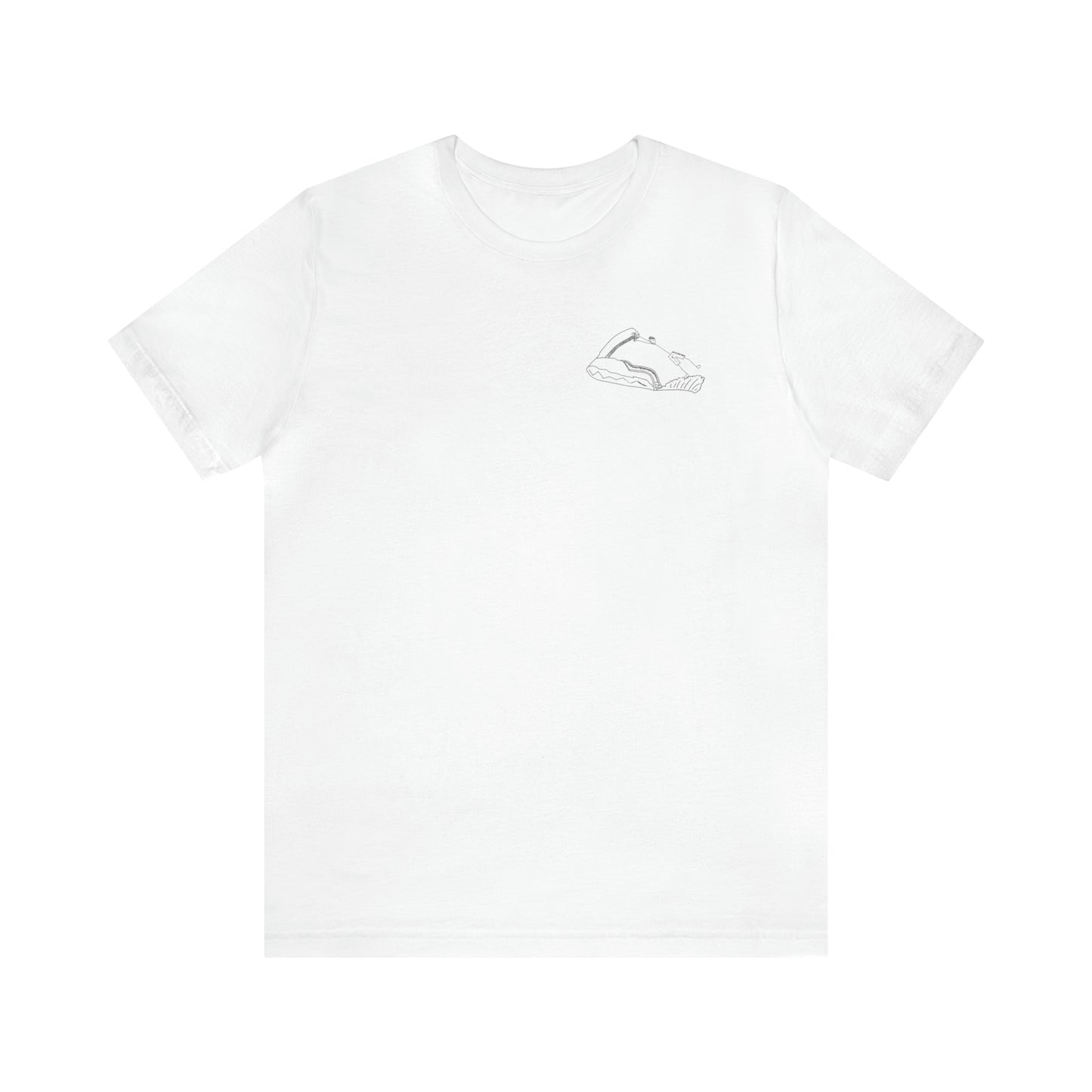 Okauchee Lake, Standup Jetski Fall - Unisex Lightweight Short Sleeve Tee