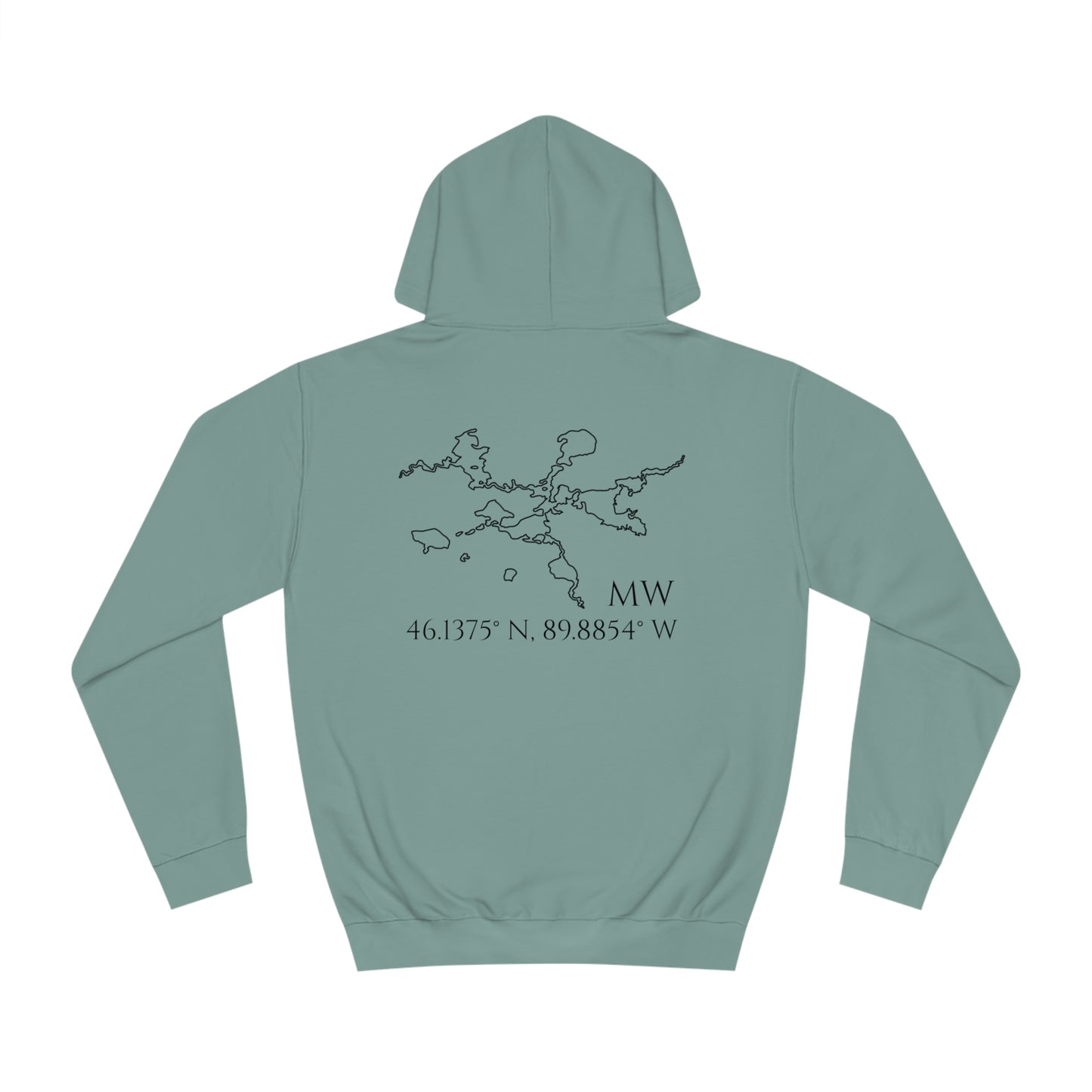 Manitowish Waters Sailboat Patch - Unisex Hoodie Medium Weight