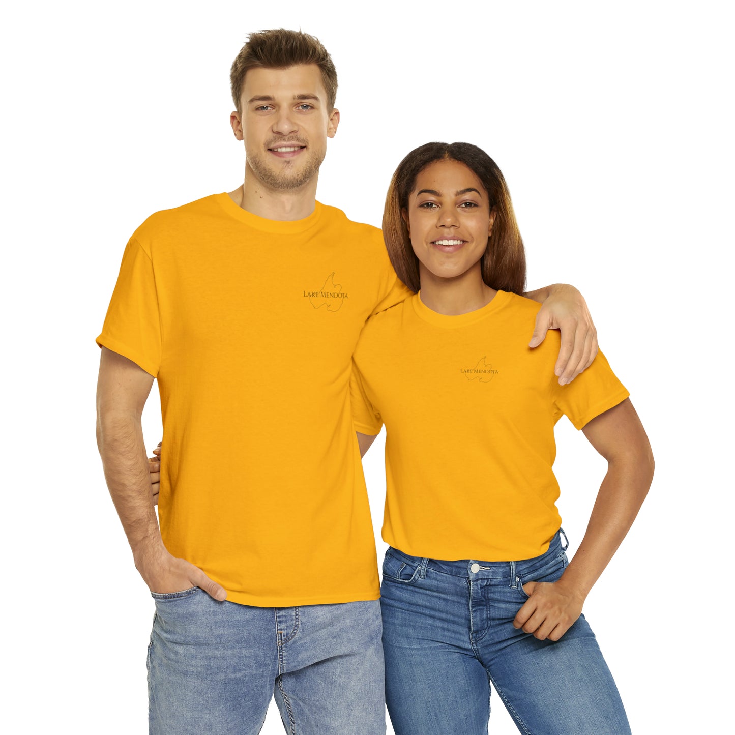 Lake Mendota, Wisconsin Sailing - Unisex Heavy Tee Shirt