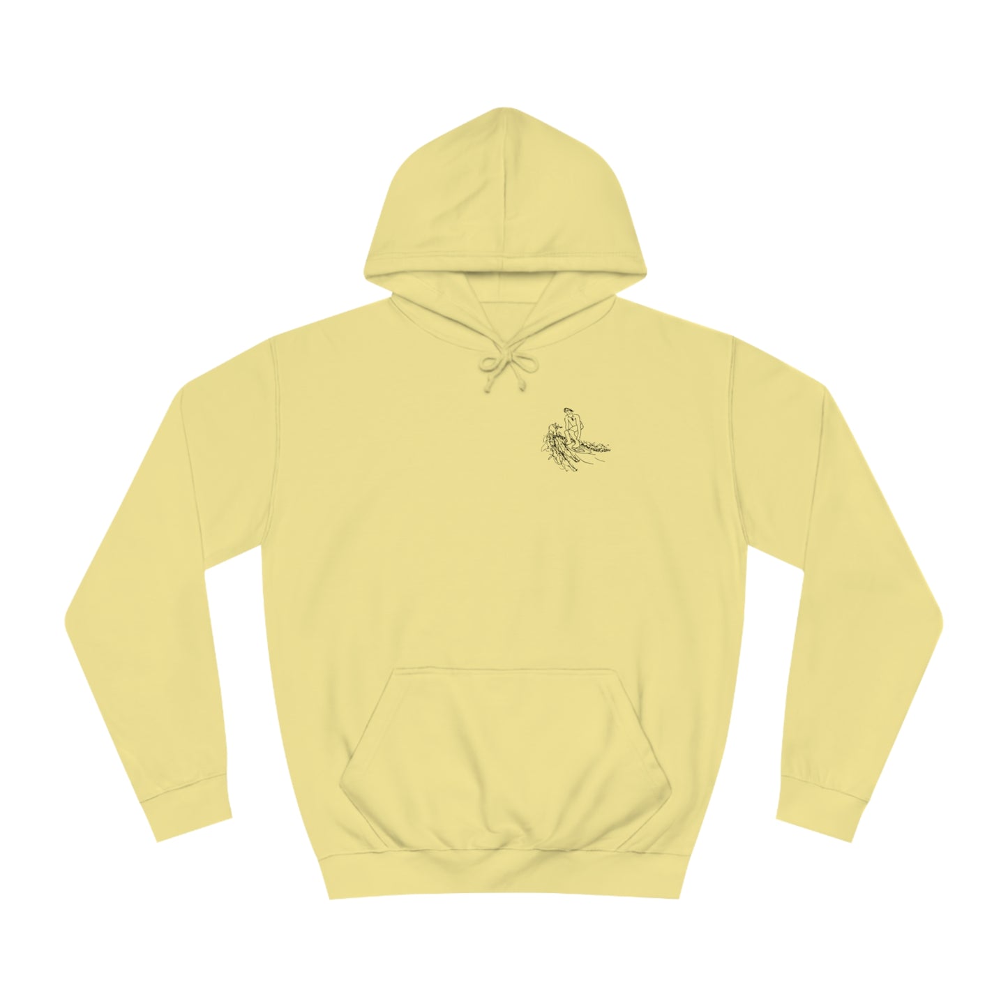 Manitowish Waters Surfing Sketch Patch - Unisex Hoodie Medium Weight