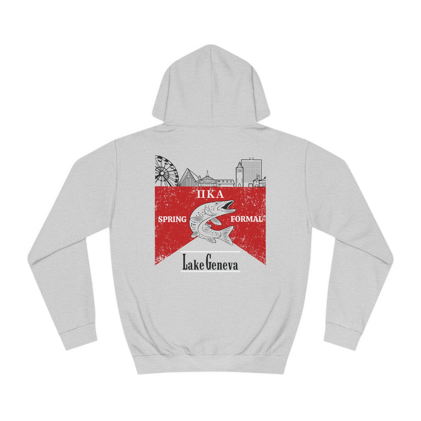 Pike Final Mockup Budweiser Red Unisex Hoodie Medium Weight