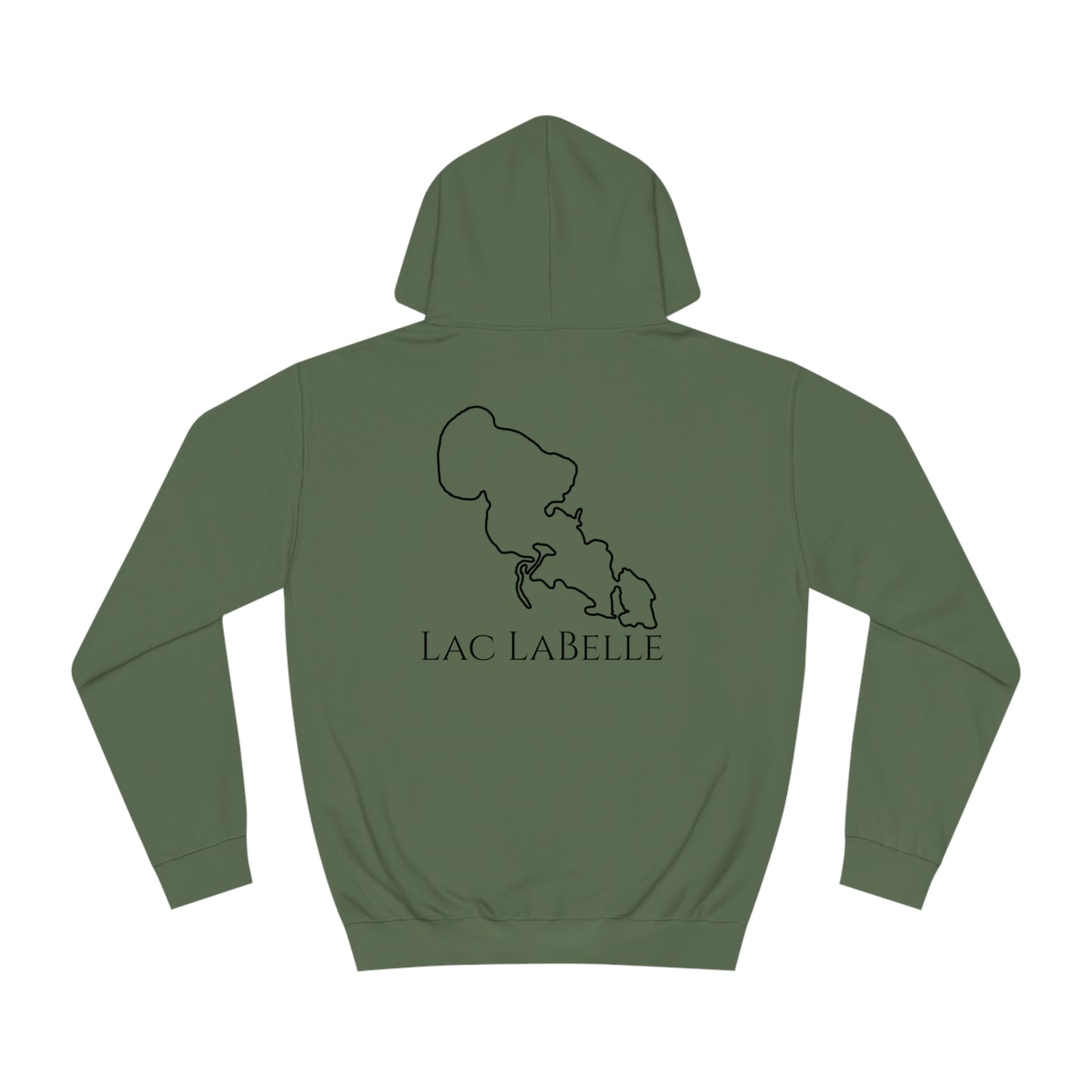 Trolling Motor Fishing Patch - Lac LaBelle Unisex Hoodie Medium Weight
