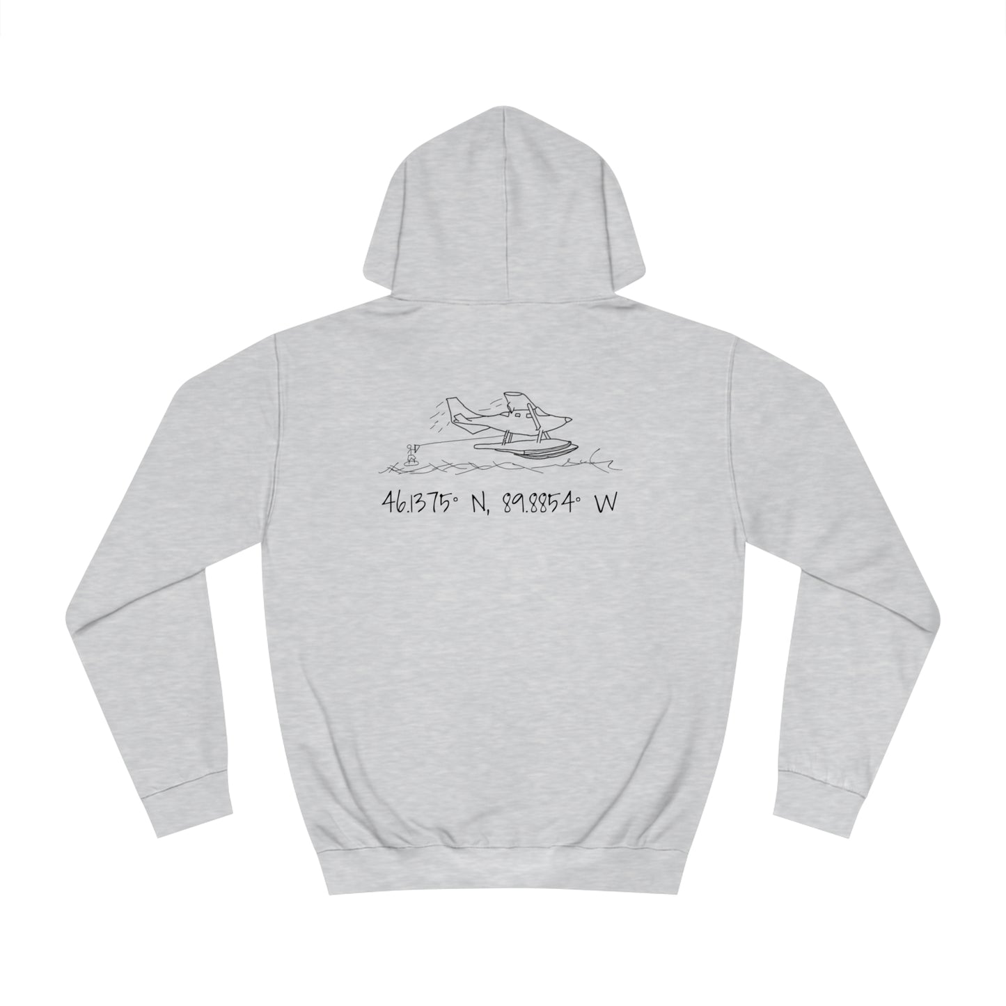 Manitowish Waters Wakeboard Float Plane - Unisex Hoodie Medium Weight