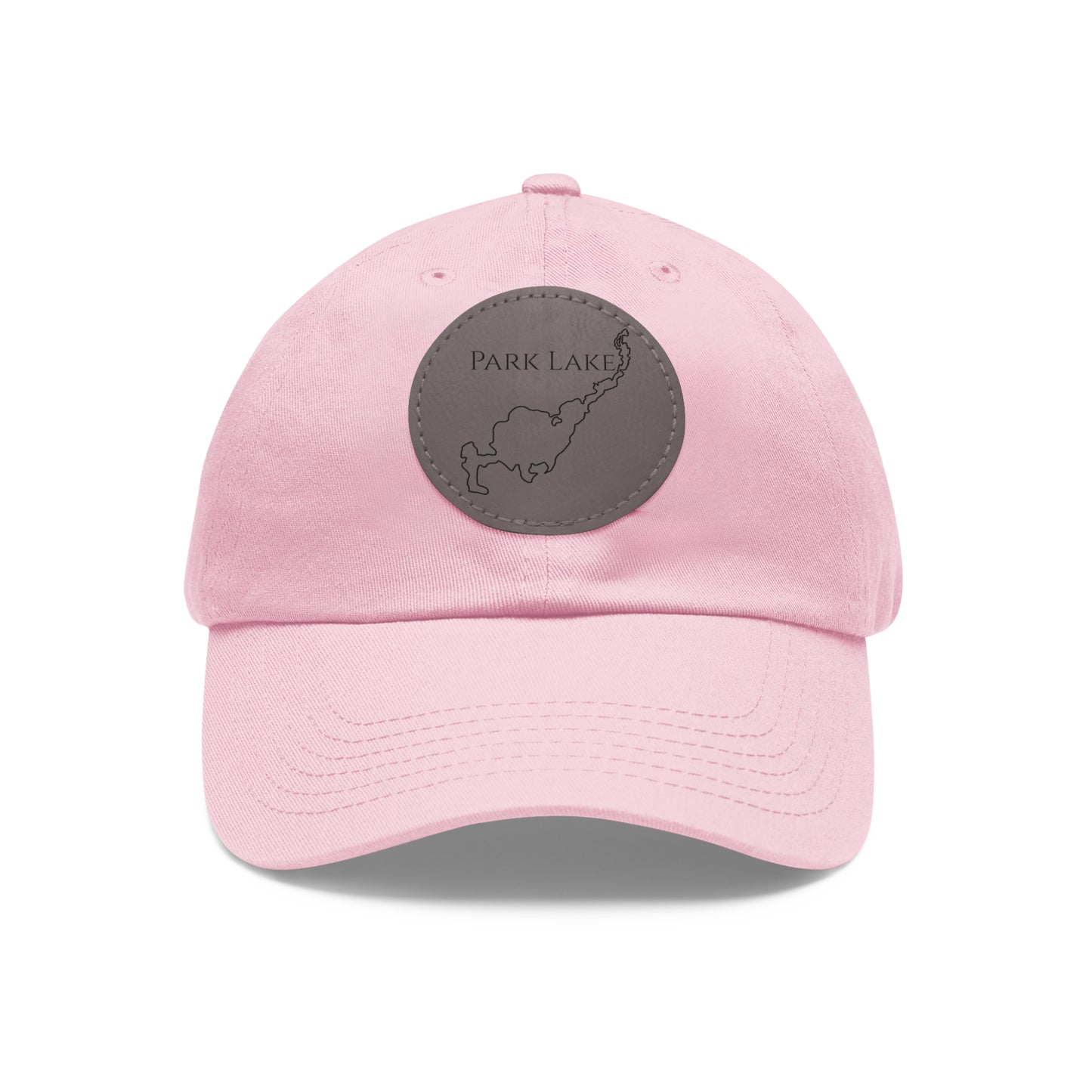 Park Lake Embroidered Hat with Leather Patch