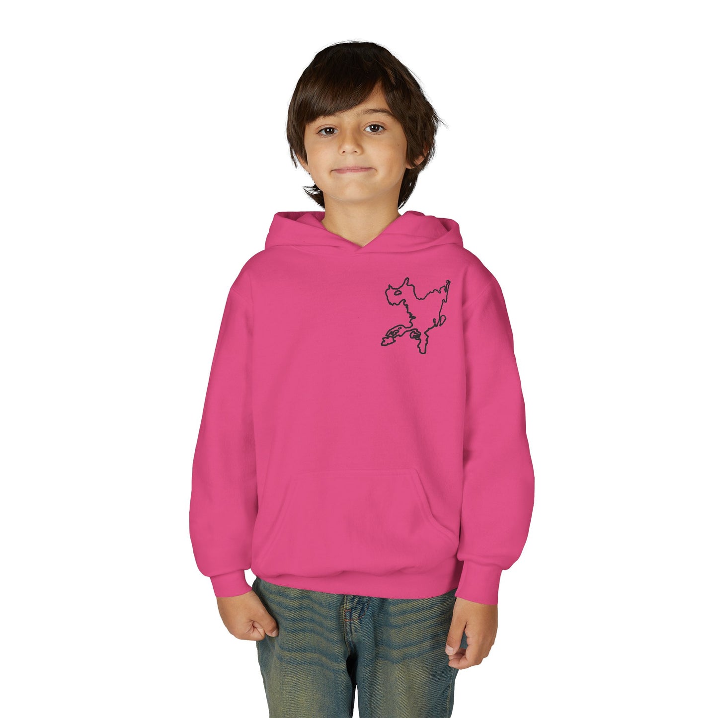 Fishing off Dock Okauchee Lake Youth Hoodie