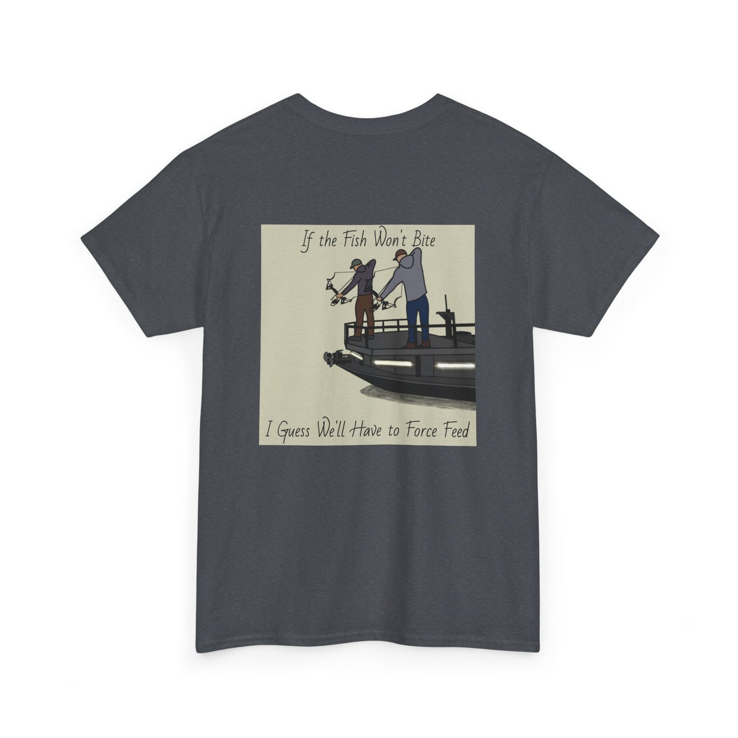 Bow fishing and MW Model - Unisex Heavy Tee Shirt