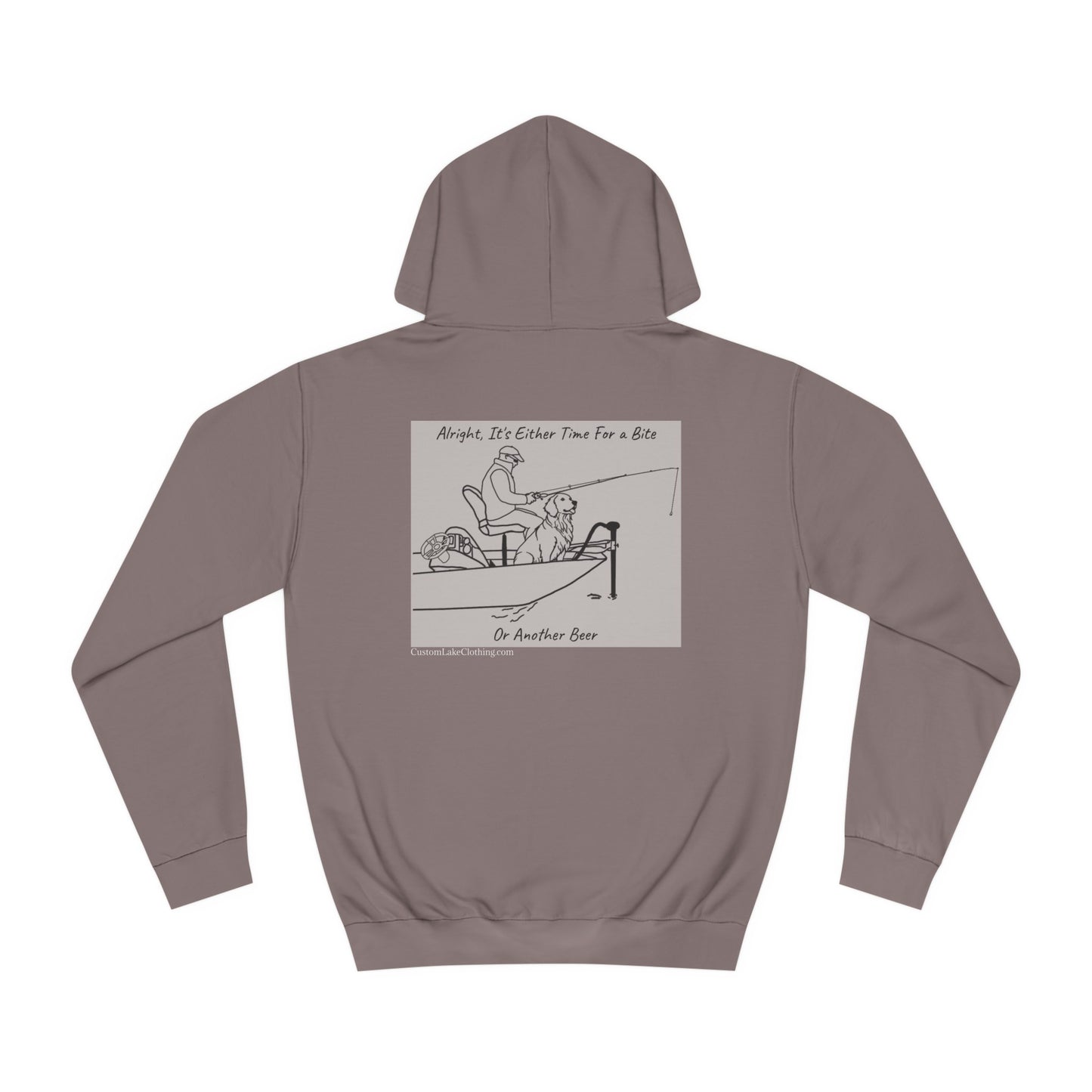 Kayak Dog - Golden Retriever Bite or Beer - Unisex Hoodie Medium Weight