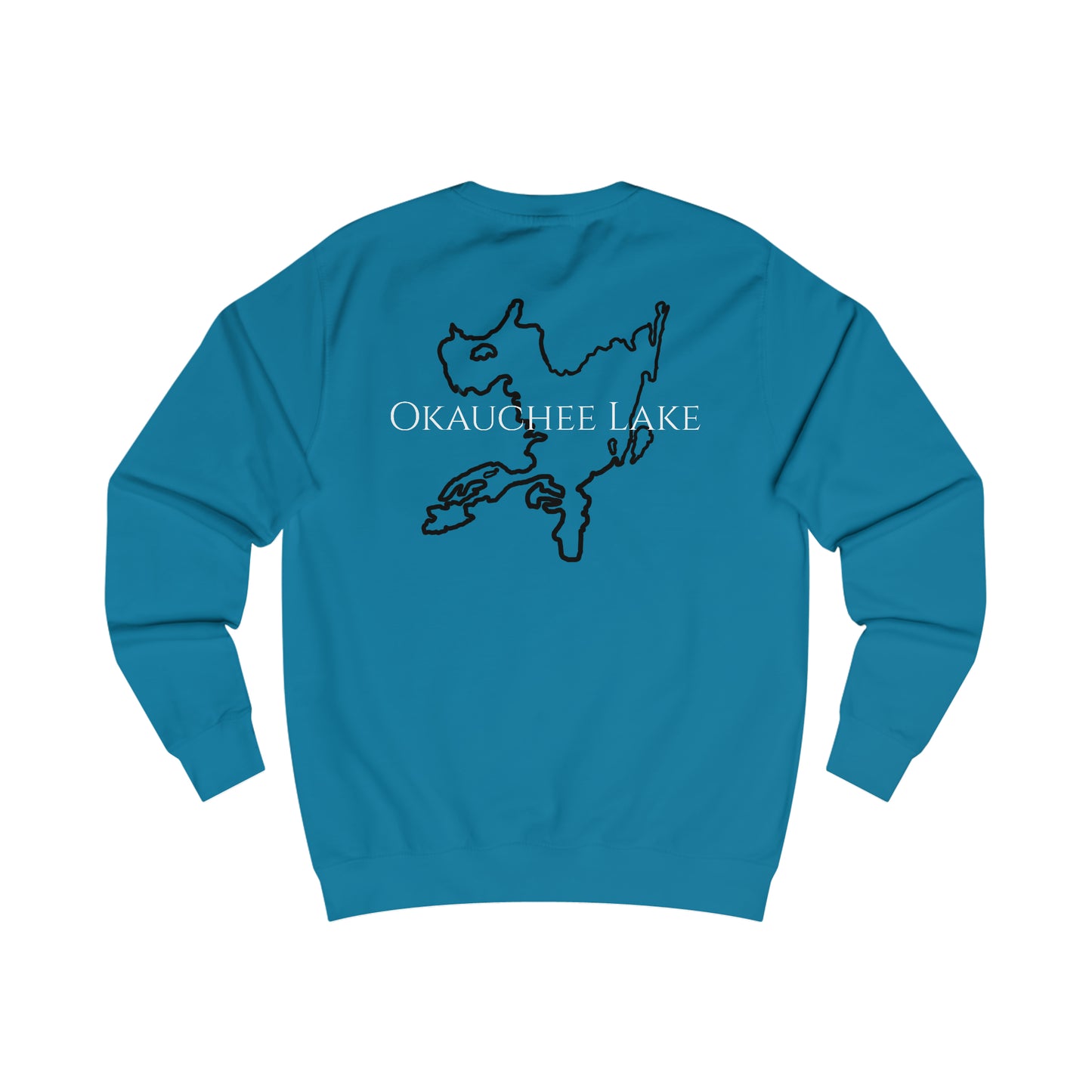 Row Boat Dog Fishing - Okauchee Lake Men's Sweatshirt