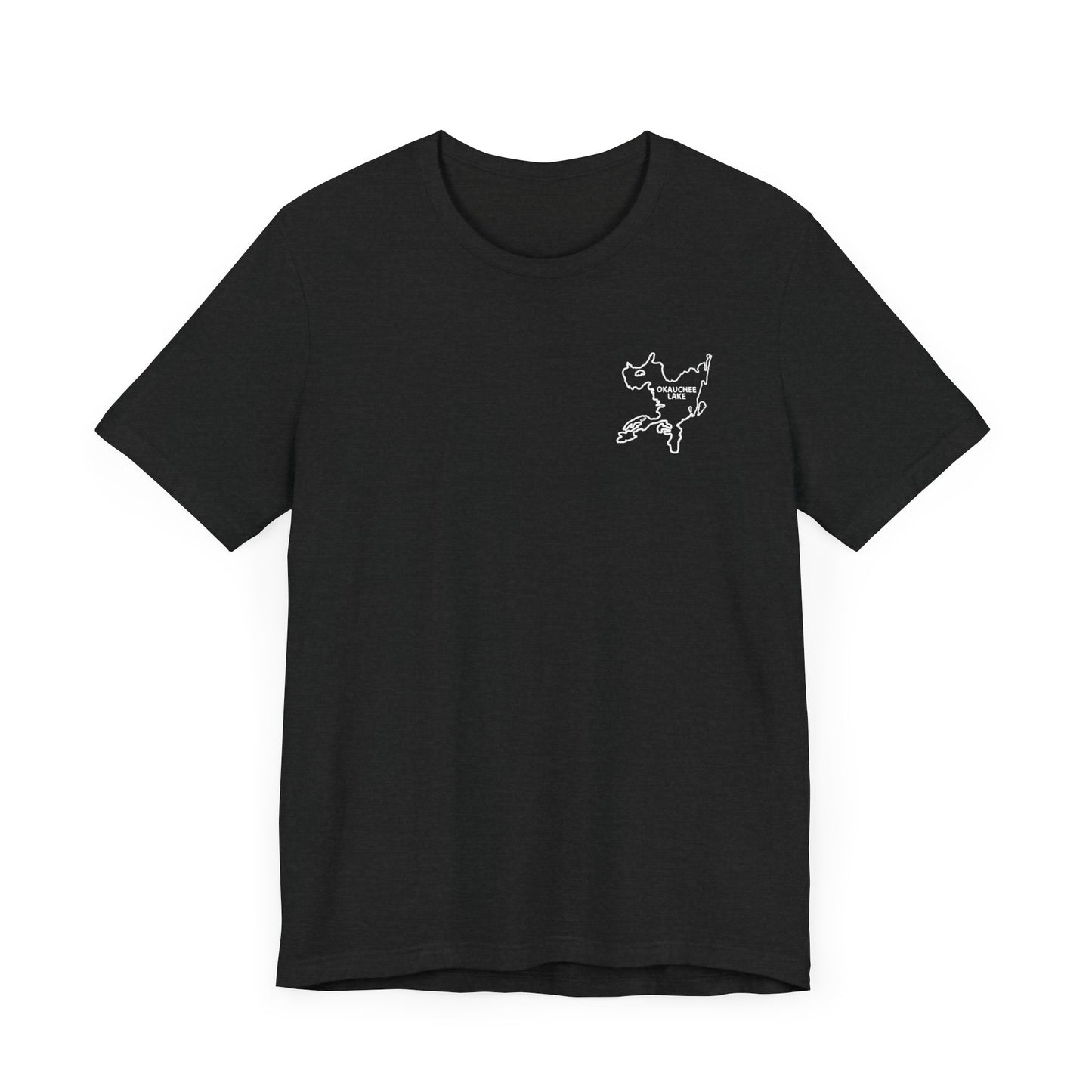 Bow fishing and Okauchee Lake Model - Unisex Lightweight Short Sleeve Tee