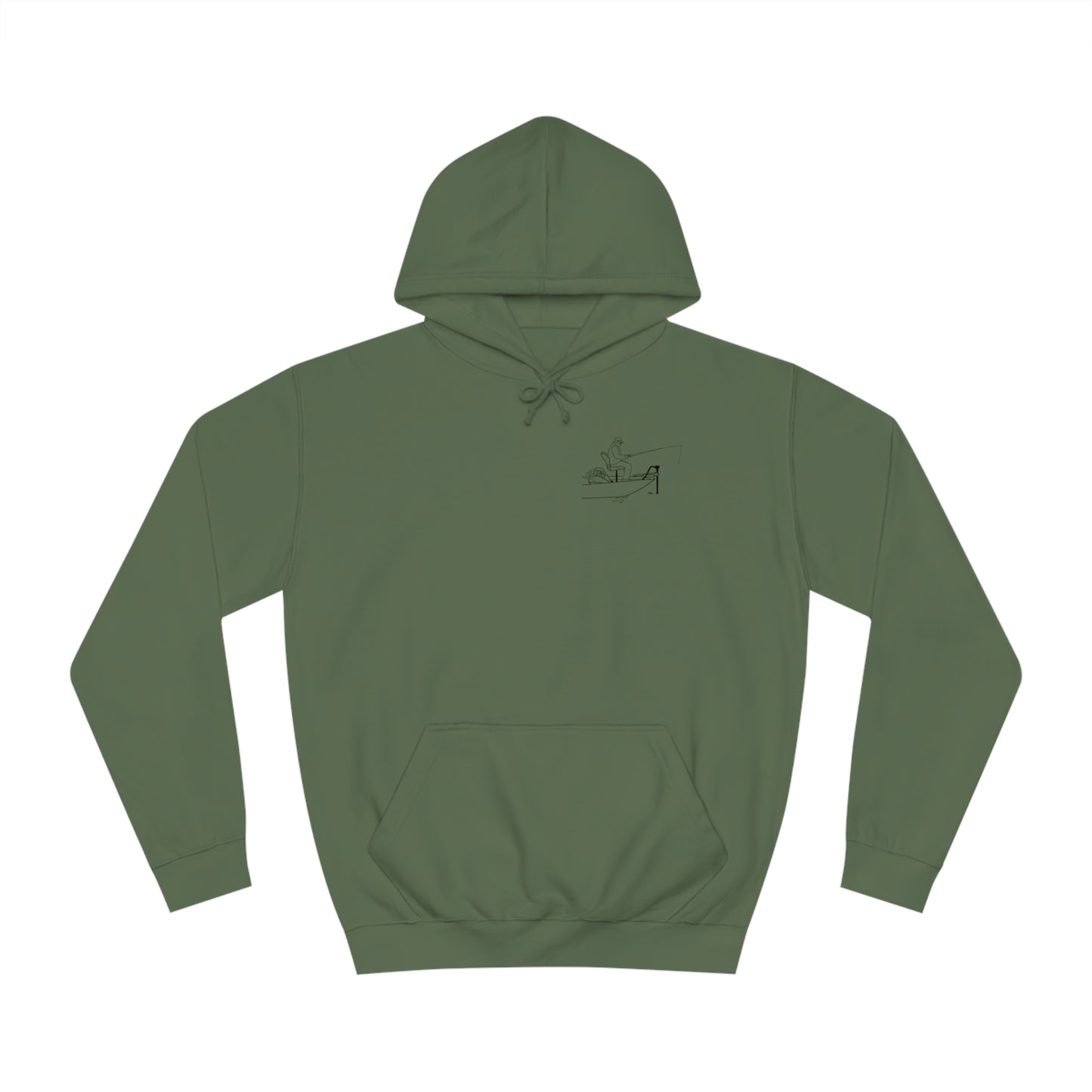 Trolling Motor Fishing Patch - Lac LaBelle Unisex Hoodie Medium Weight