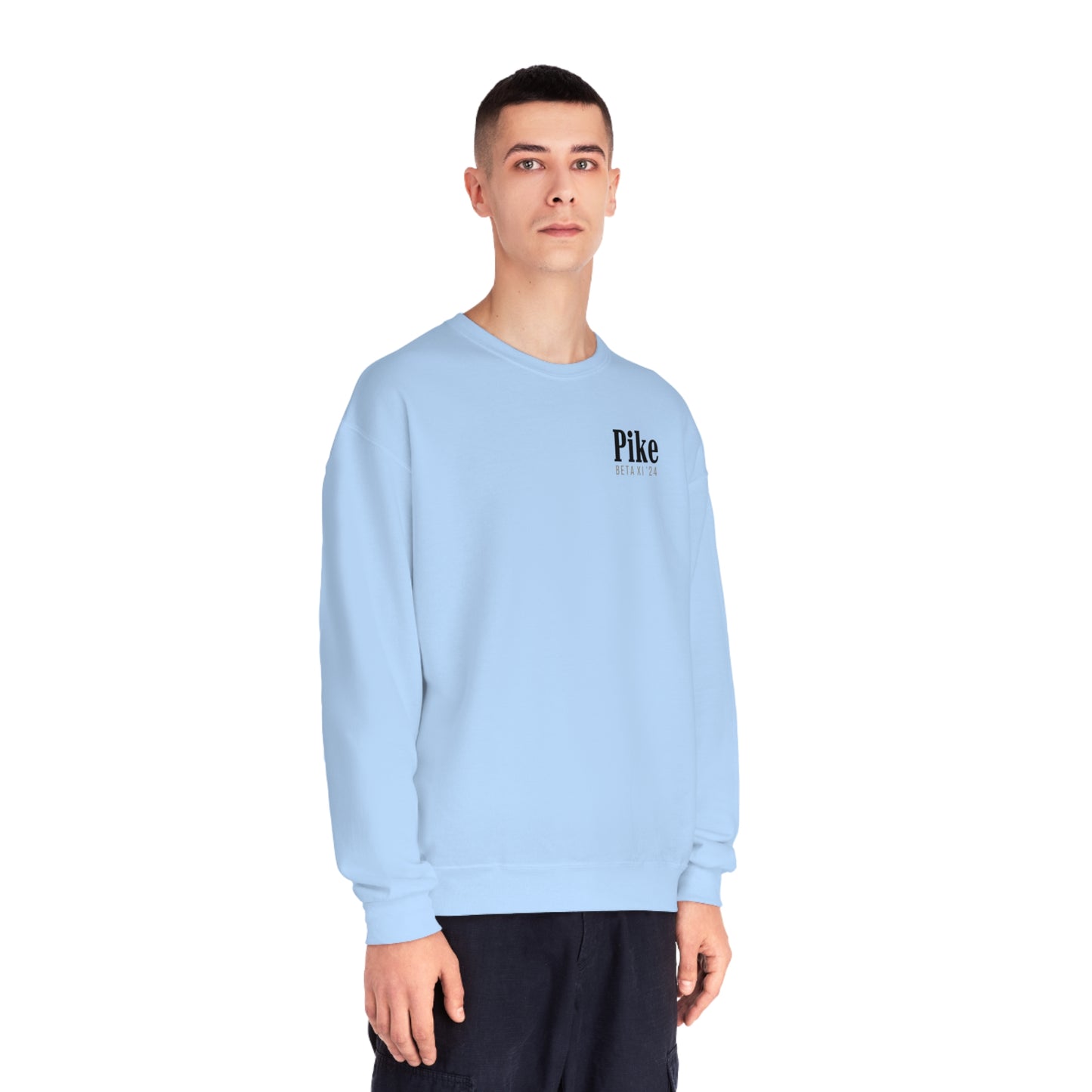 Pike Mockup 1 Crewneck Sweatshirt budwiser red
