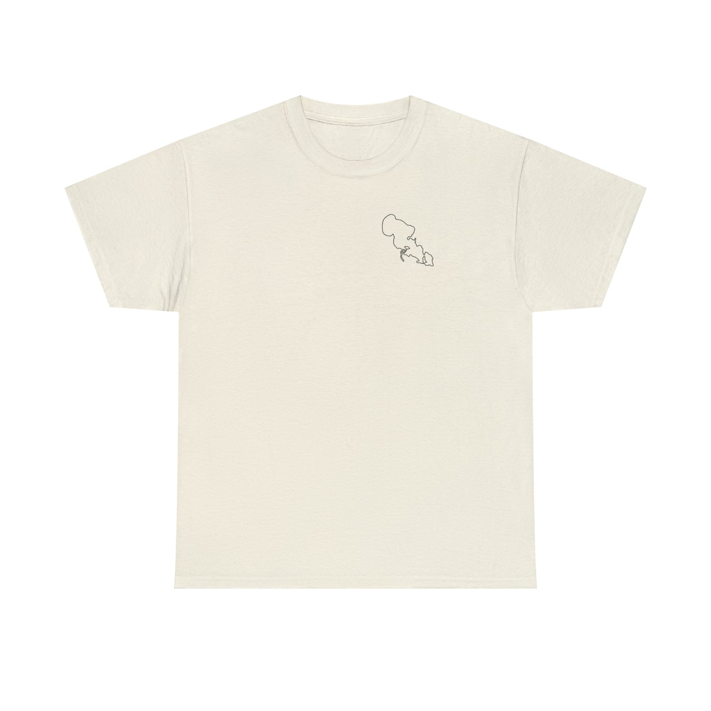 Surf Sketch -Lac LaBelle Unisex Heavyweight Short Sleeve Tee