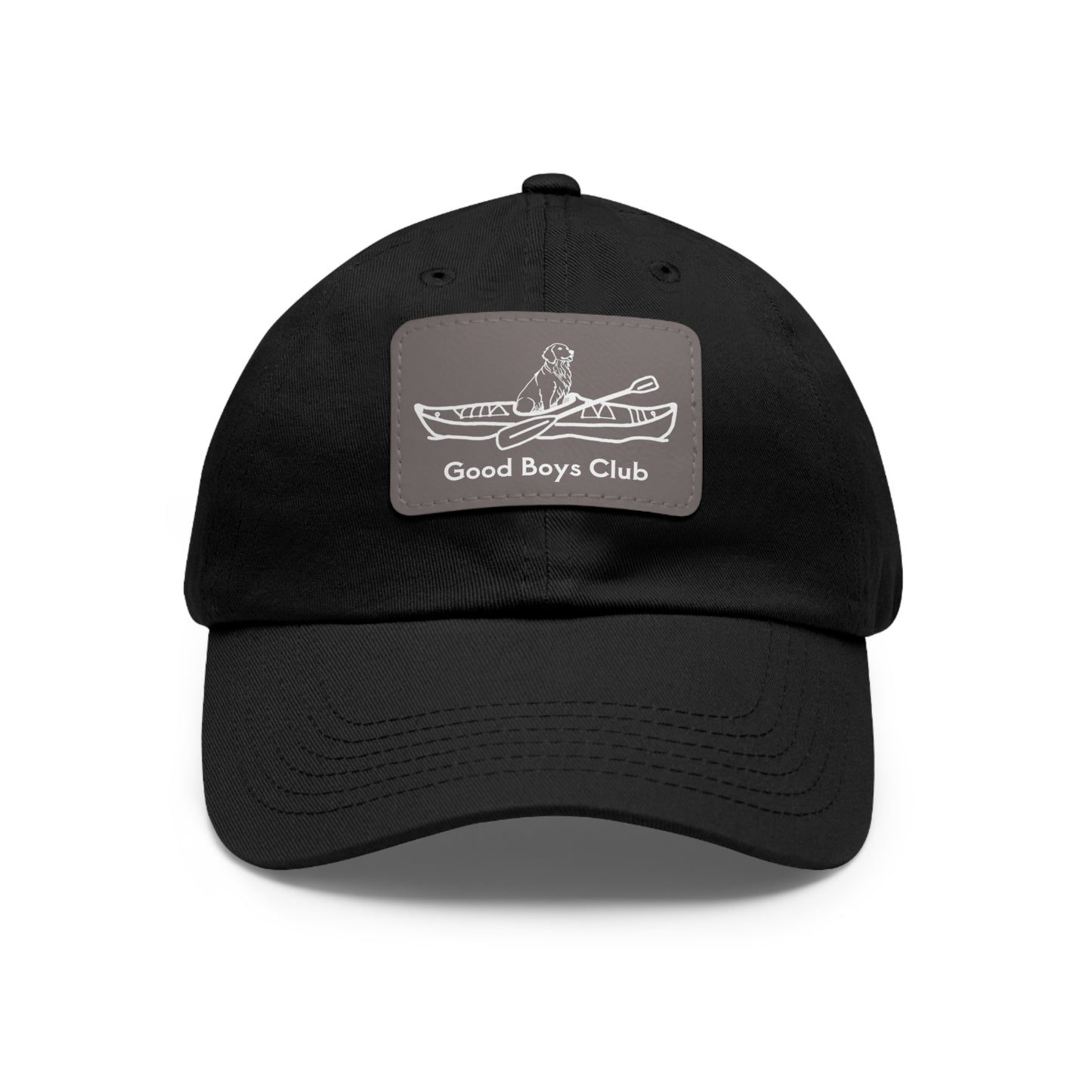 Good Boys Club Golden Retriever Kayak Dog - Hat with Leather Patch