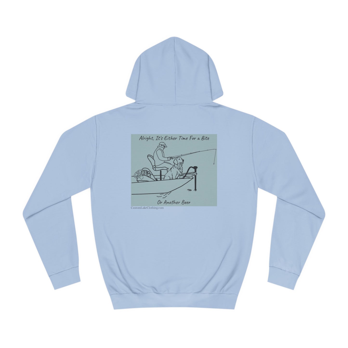 Kayak Dog - Golden Retriever Bite or Beer - Unisex Hoodie Medium Weight