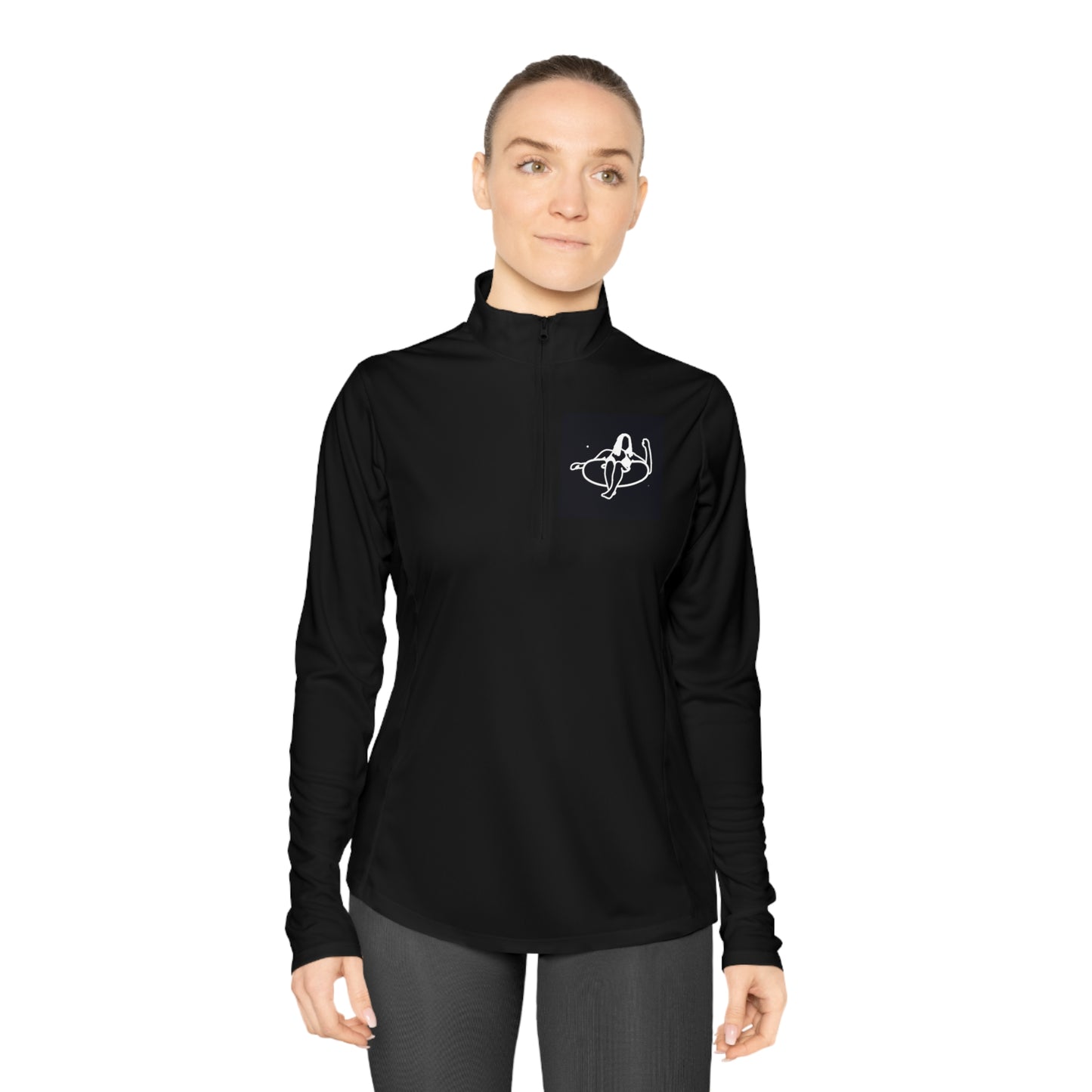 Women's Quarter-Zip Pullover - inner tube girl
