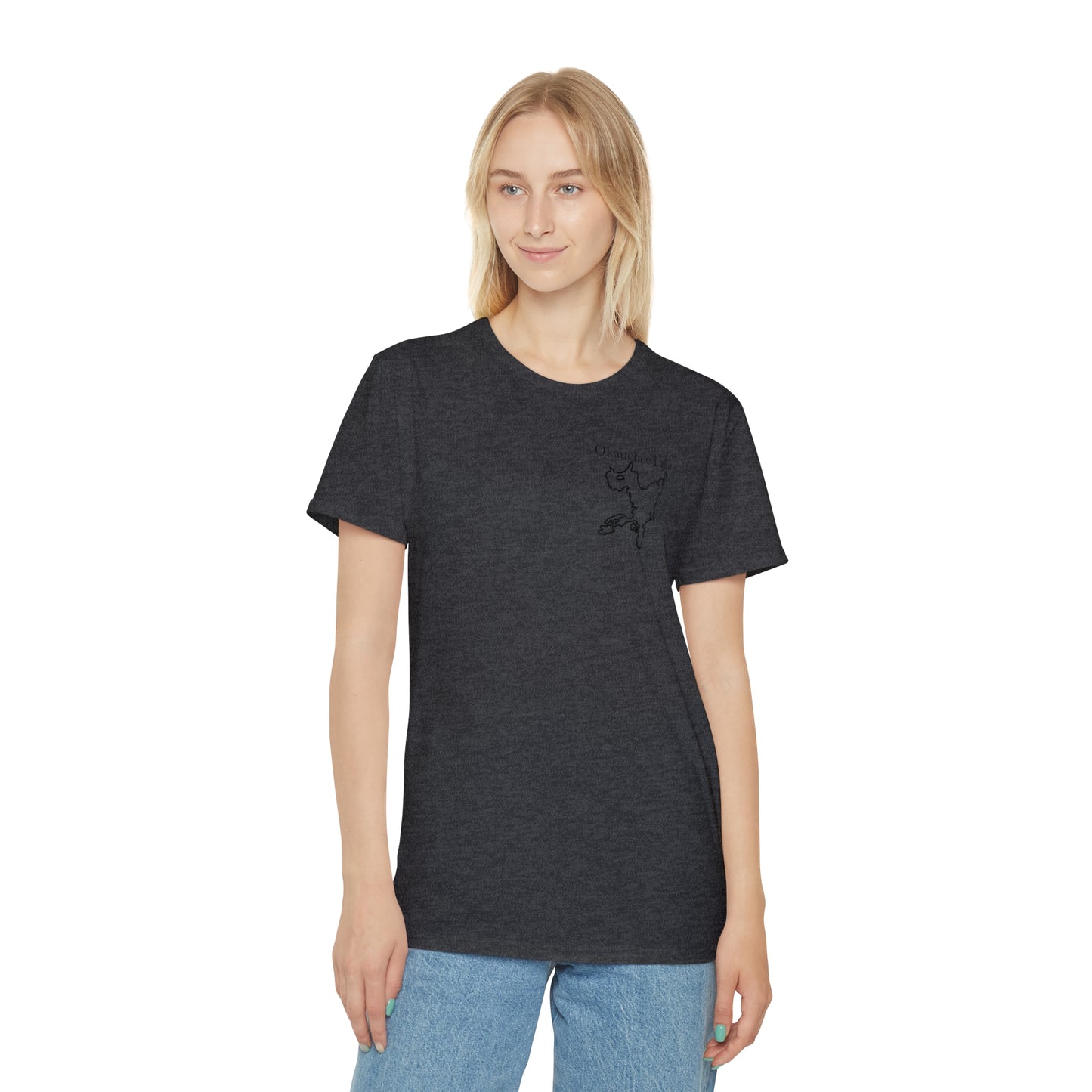 Okauchee Lake, kayak back - Unisex Lightweight short sleeve