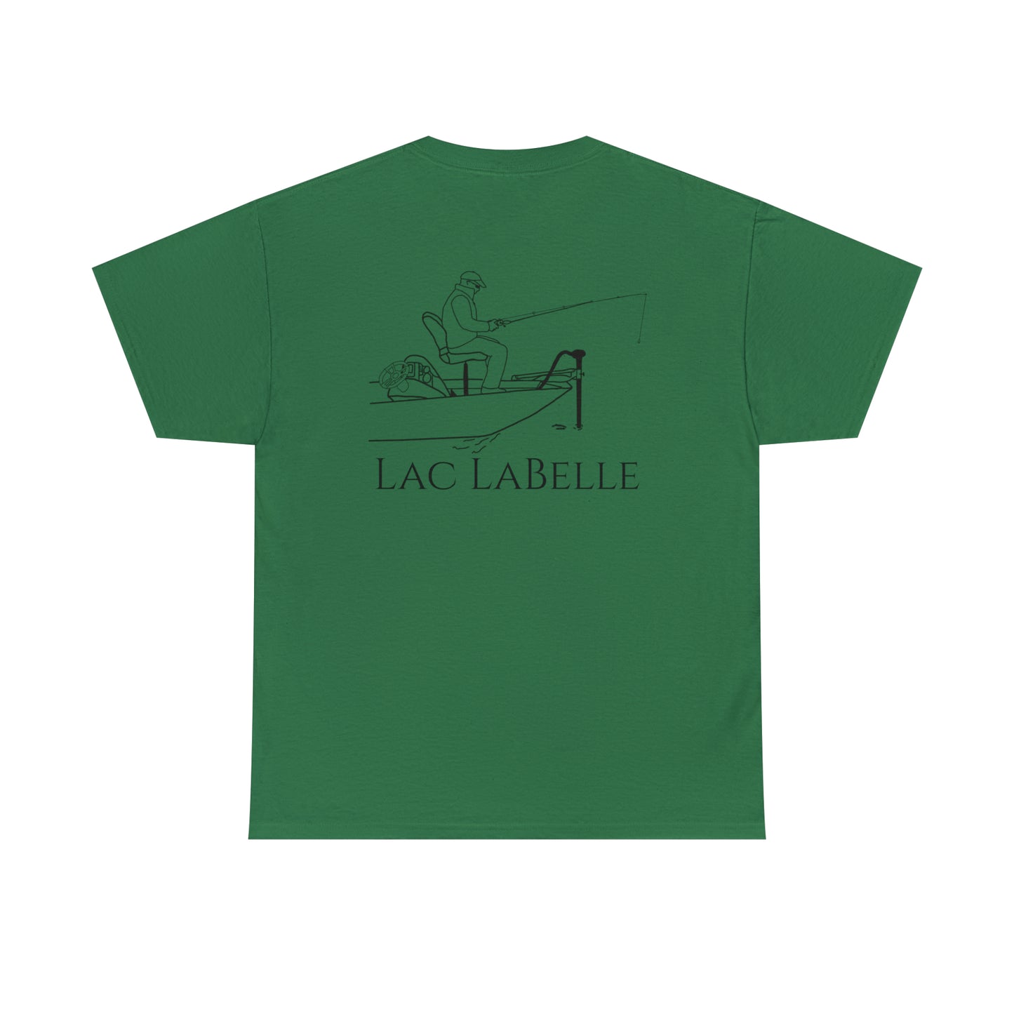 Trolling Motor Fishing - Lac LaBelle Unisex Heavy Tee Shirt
