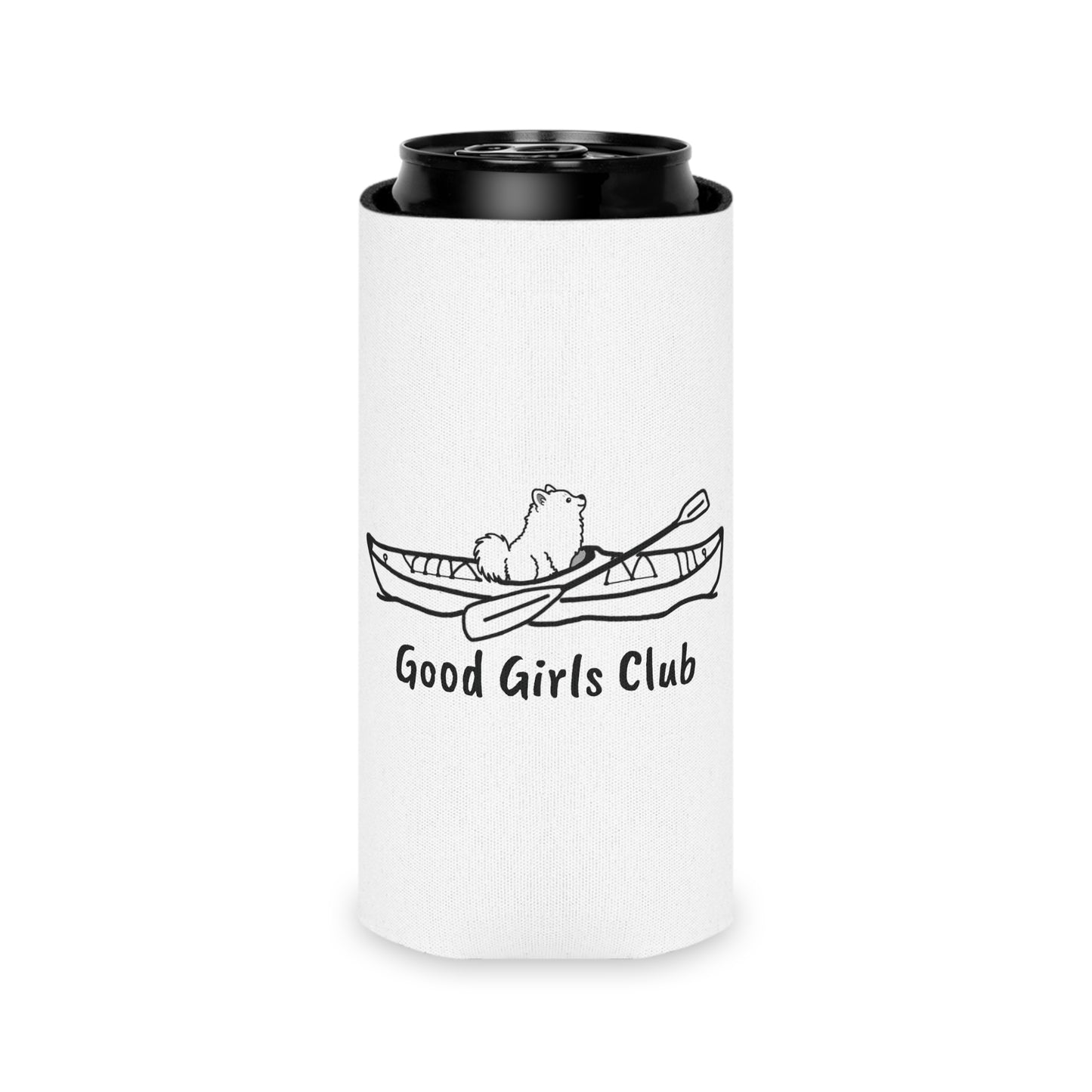 Okauchee Lake Pomeranian Good Girls Club Can Koozie