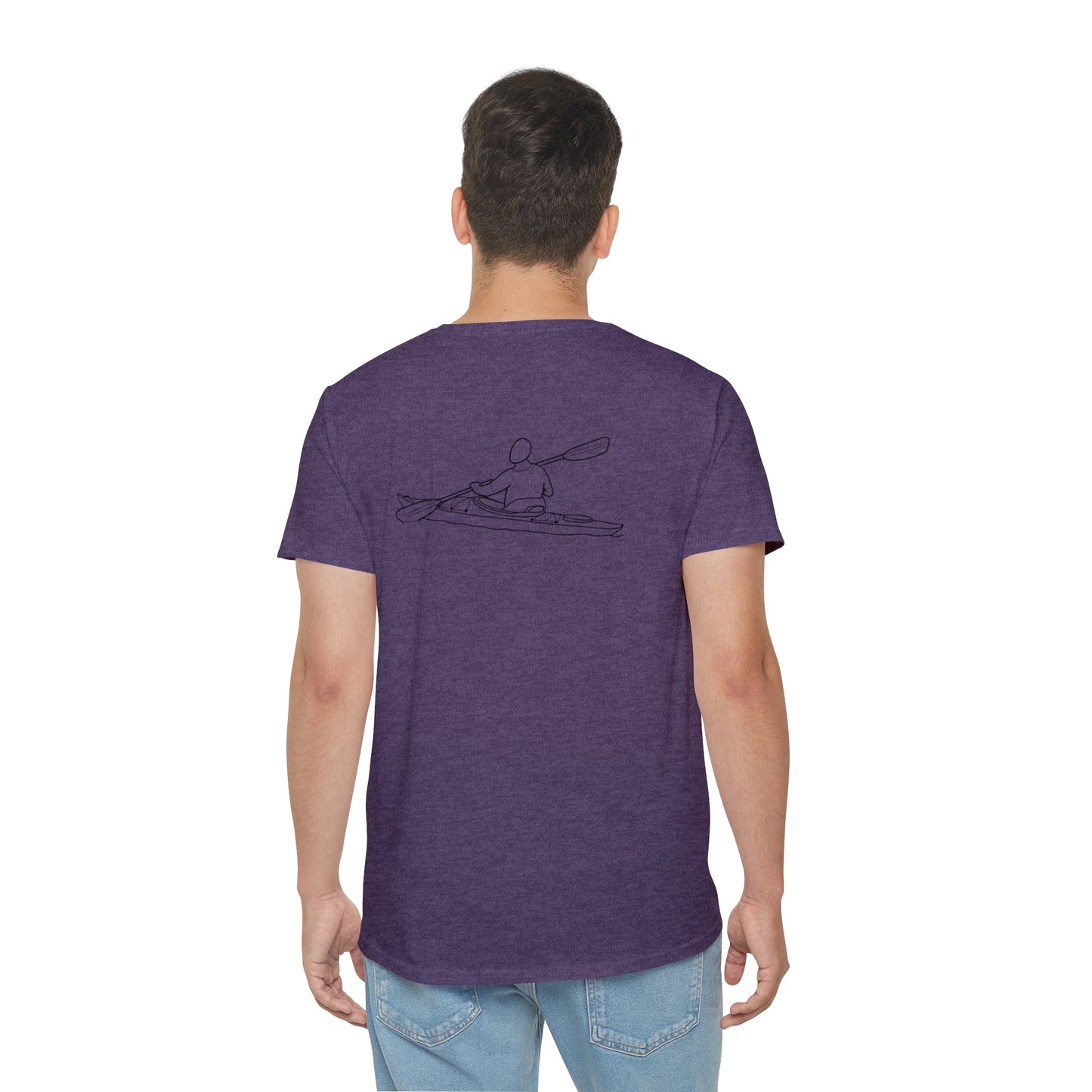 Okauchee Lake, kayak back - Unisex Lightweight short sleeve