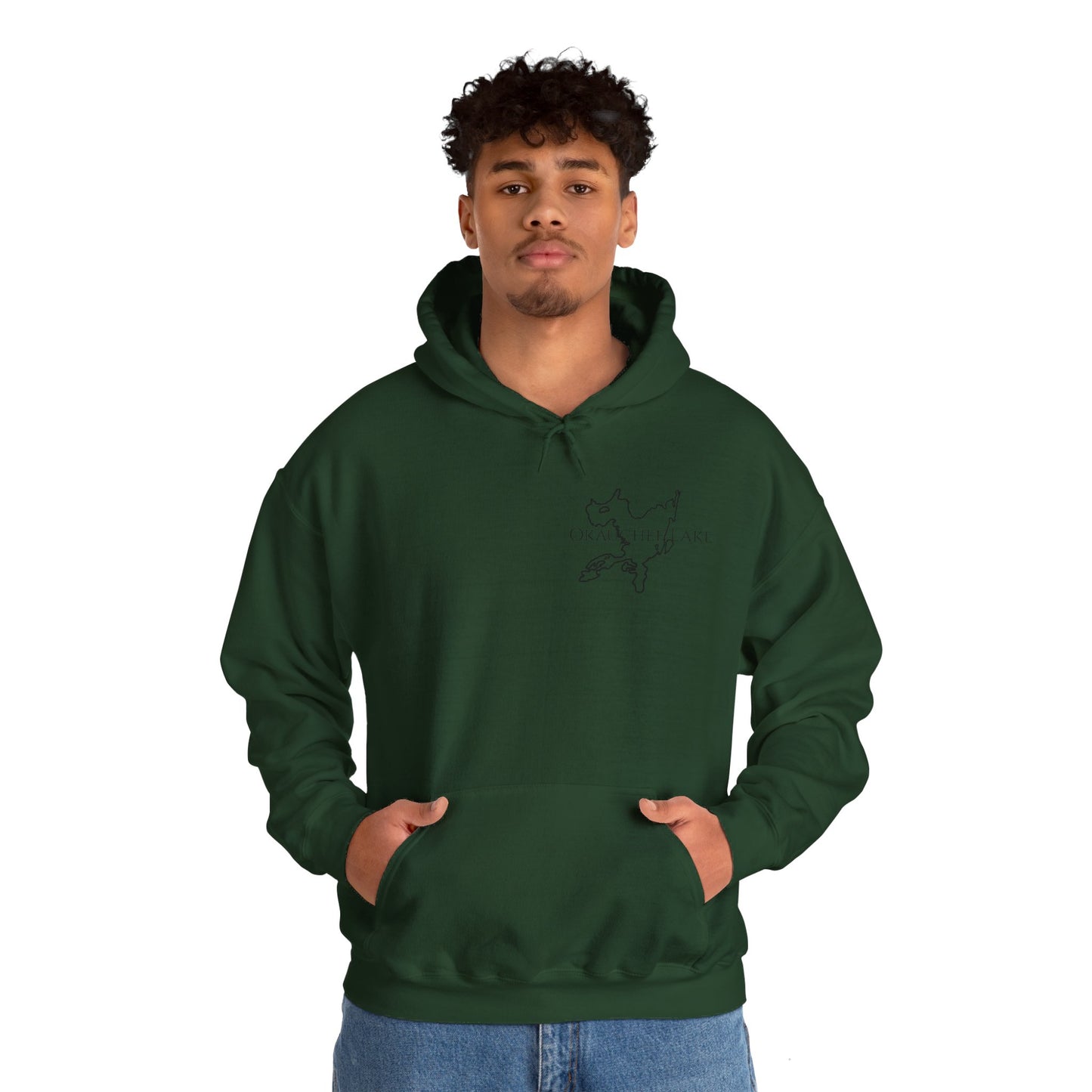 Unisex Heavy Blend Hooded Sweatshirt (Trolling Motor Fishing, Bite or Beer Design)