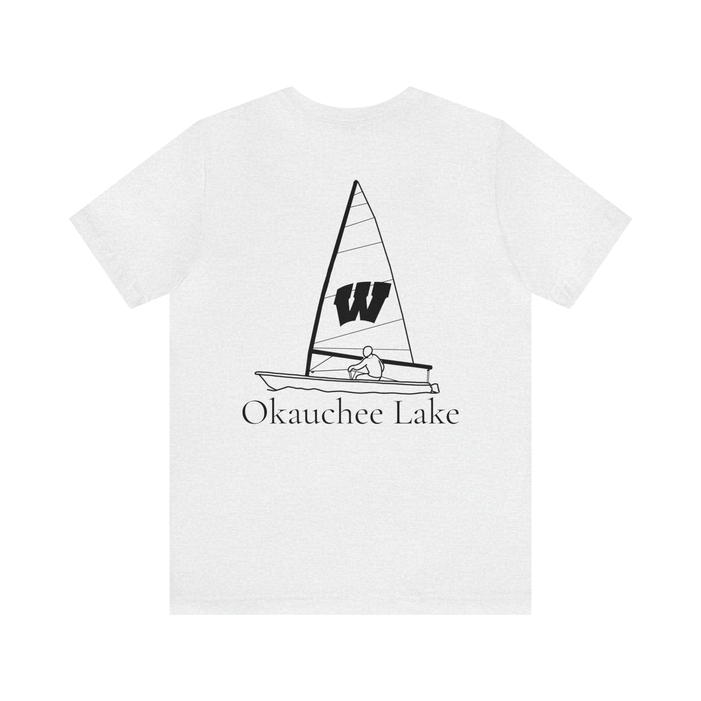 Wisconsin Sailing - Okauchee Lake Unisex Lightweight Short Sleeve Tee