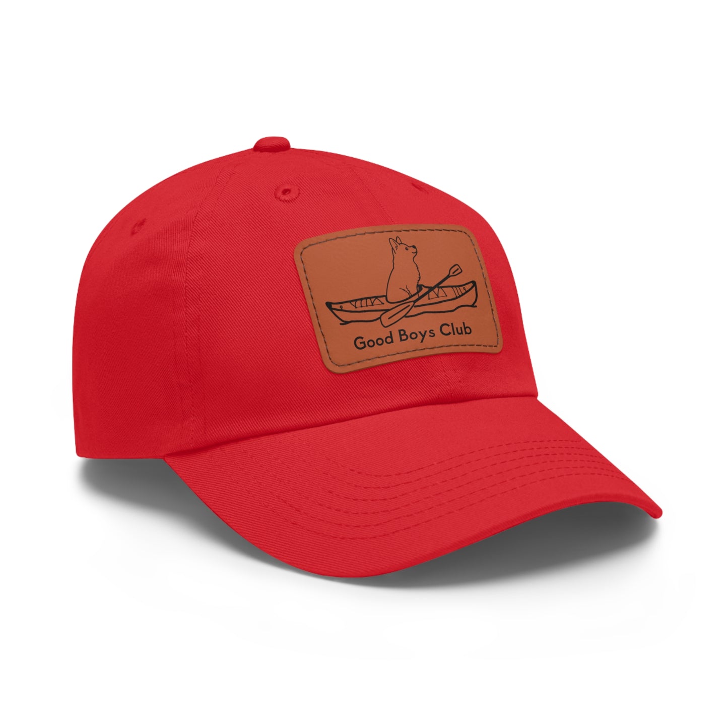 Good Boys Club Husky Kayak Dog - Hat with Leather Patch