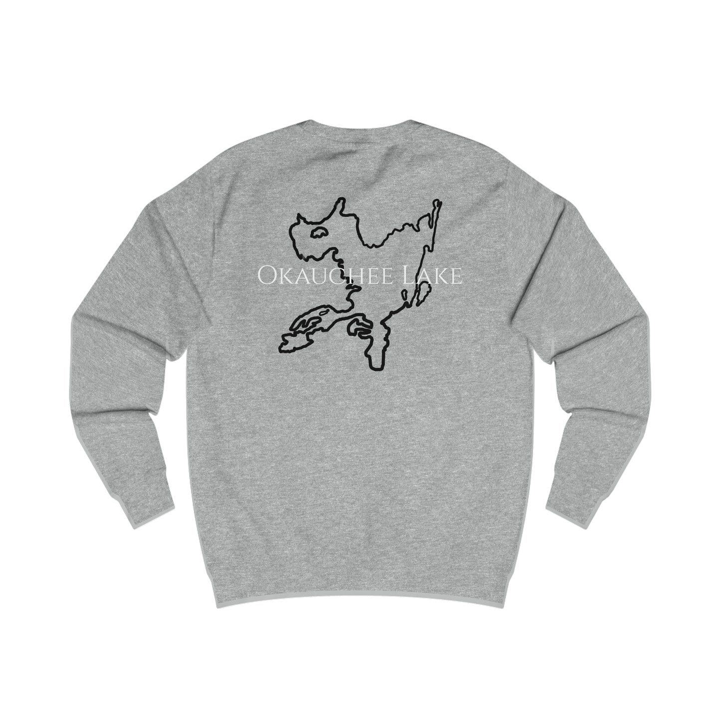 Row Boat Dog Fishing - Okauchee Lake Men's Sweatshirt