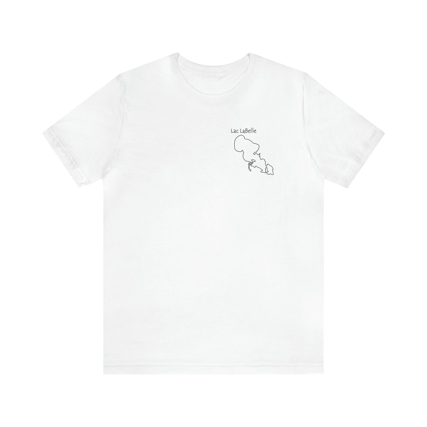 Lac LaBelle, Wakeboard Float Plane - Unisex Lightweight Short Sleeve Tee