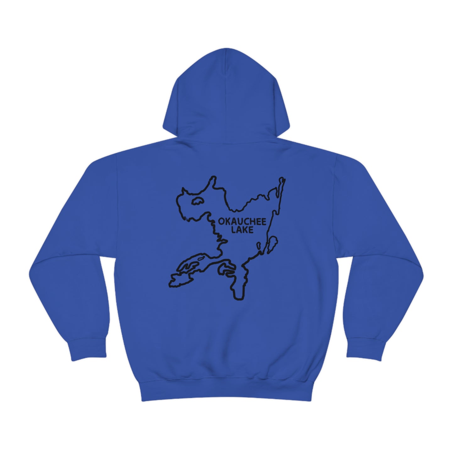 Okauchee Lake, Falling Off Standup Jetski - Unisex Heavy Blend Hooded Sweatshirt