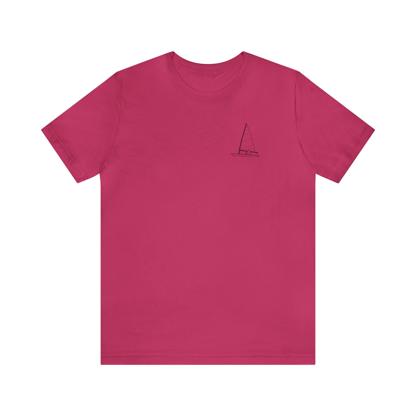 Sailing Patch - Manitowish Waters Unisex Lightweight Short Sleeve Tee